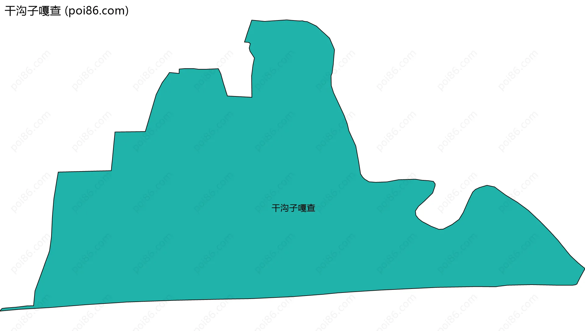 干沟子嘎查边界地图