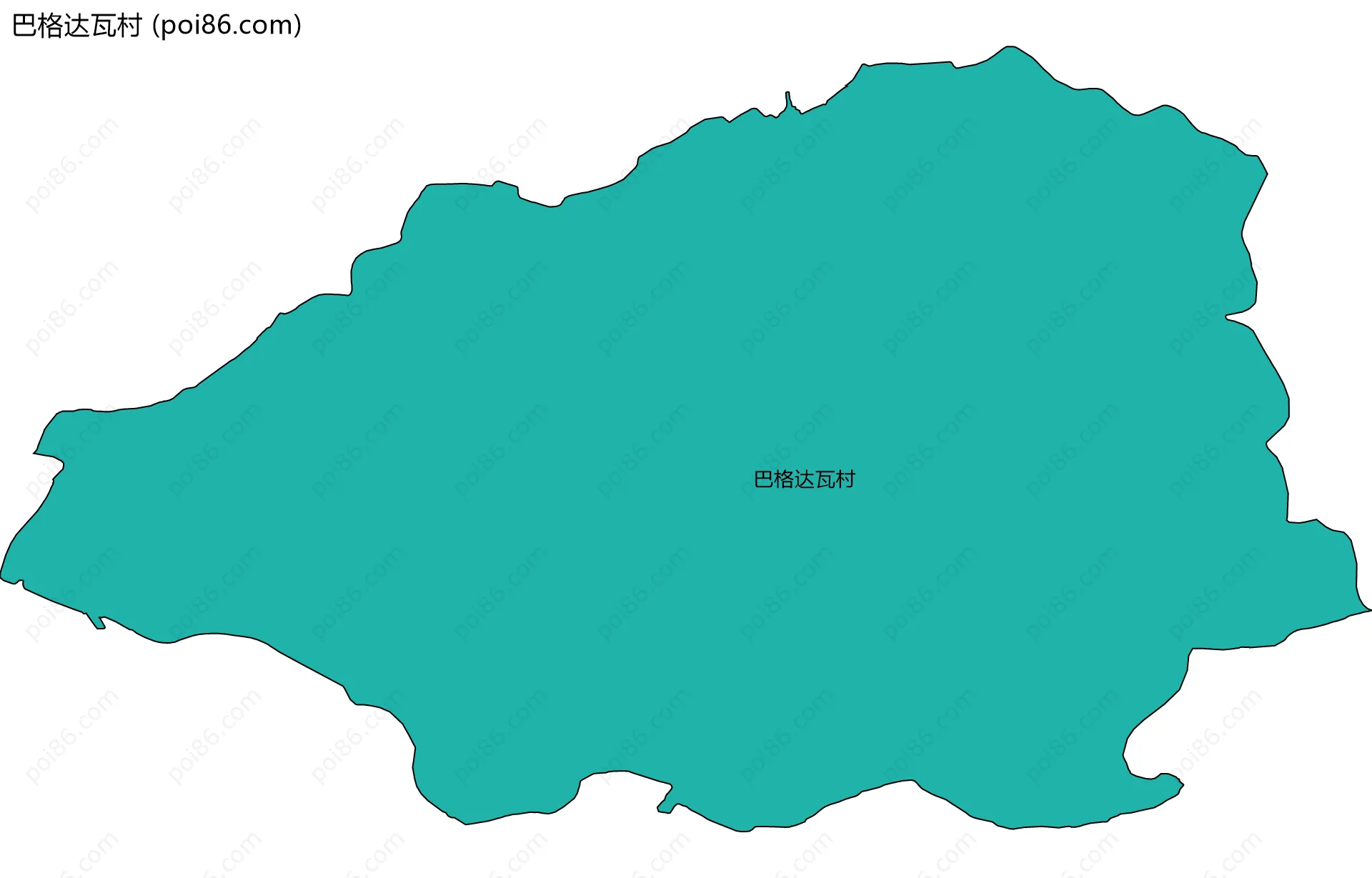 巴格达瓦村边界地图