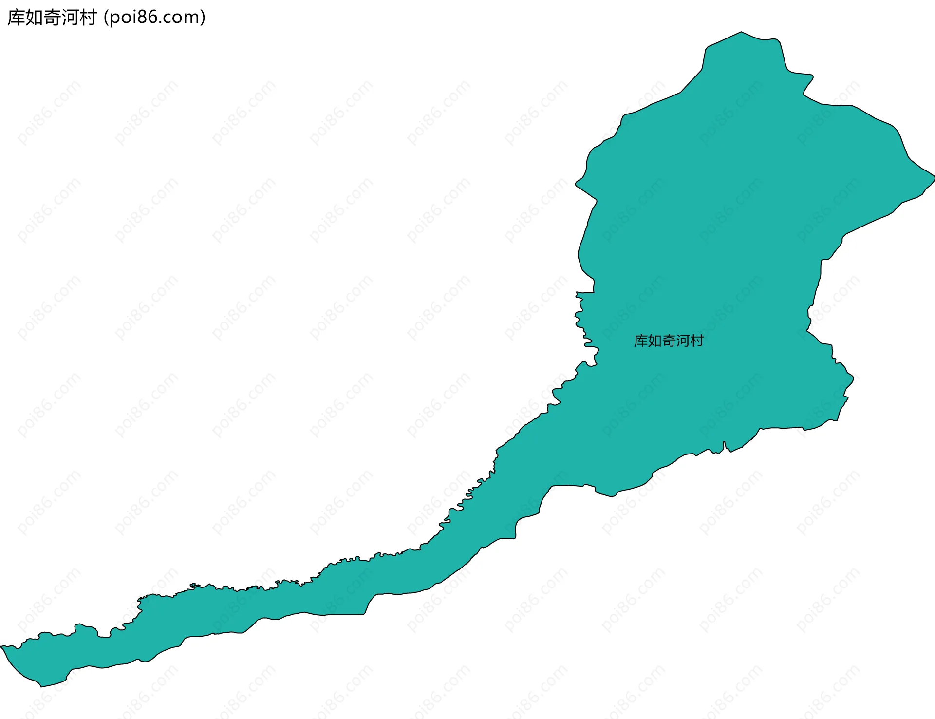 库如奇河村边界地图