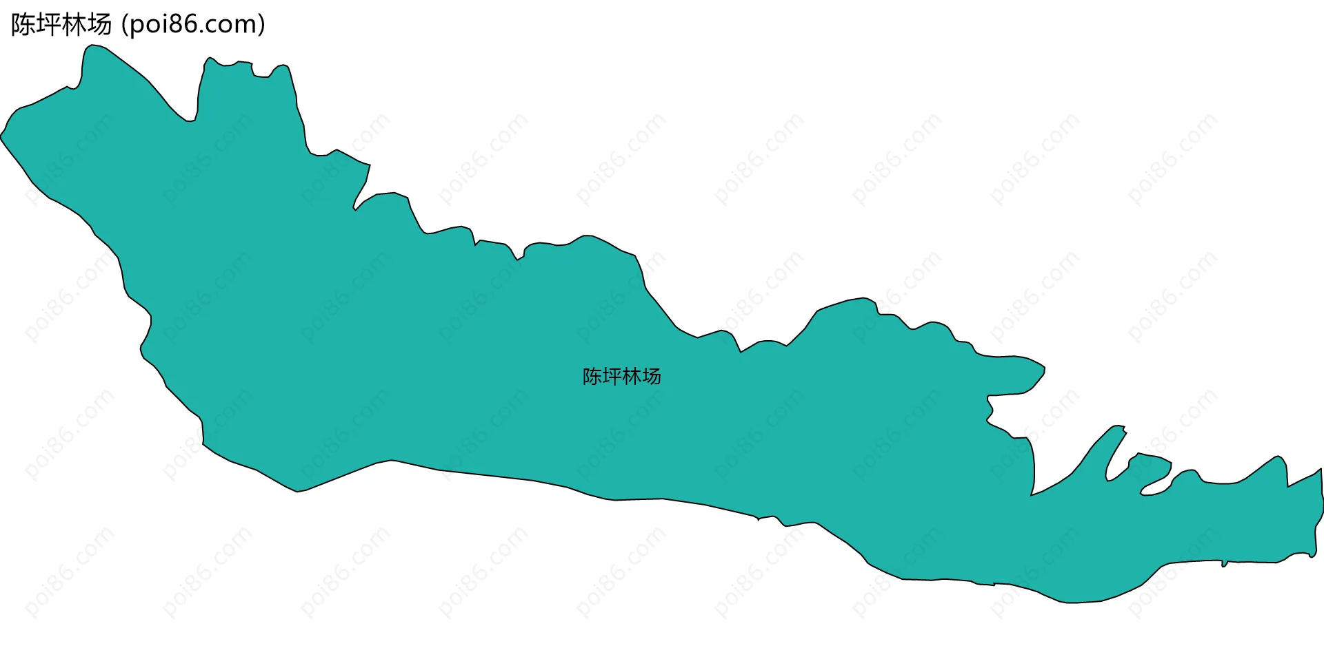 陈坪林场边界地图