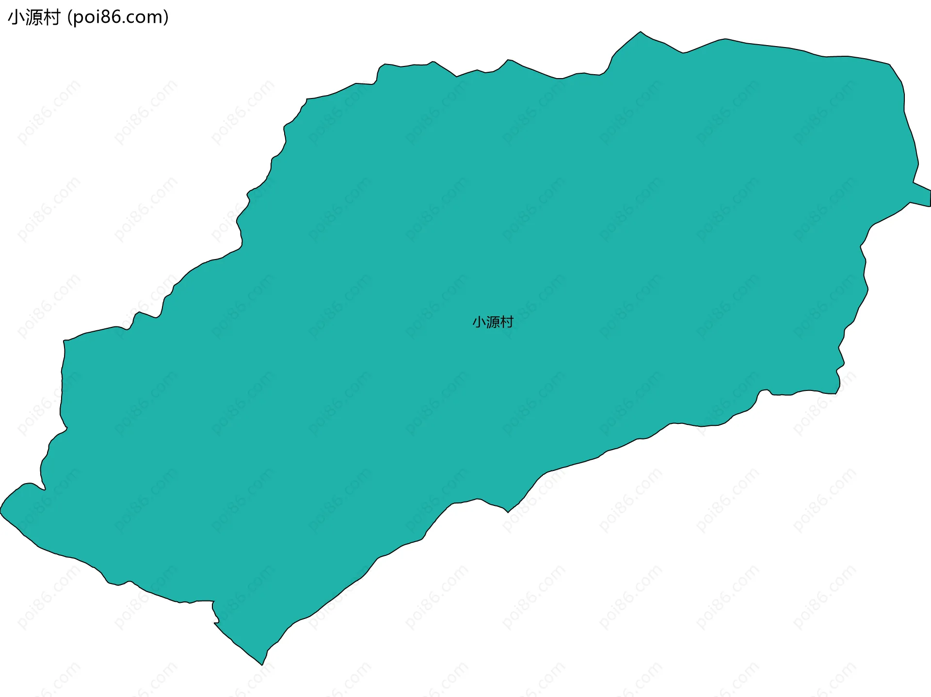 小源村边界地图