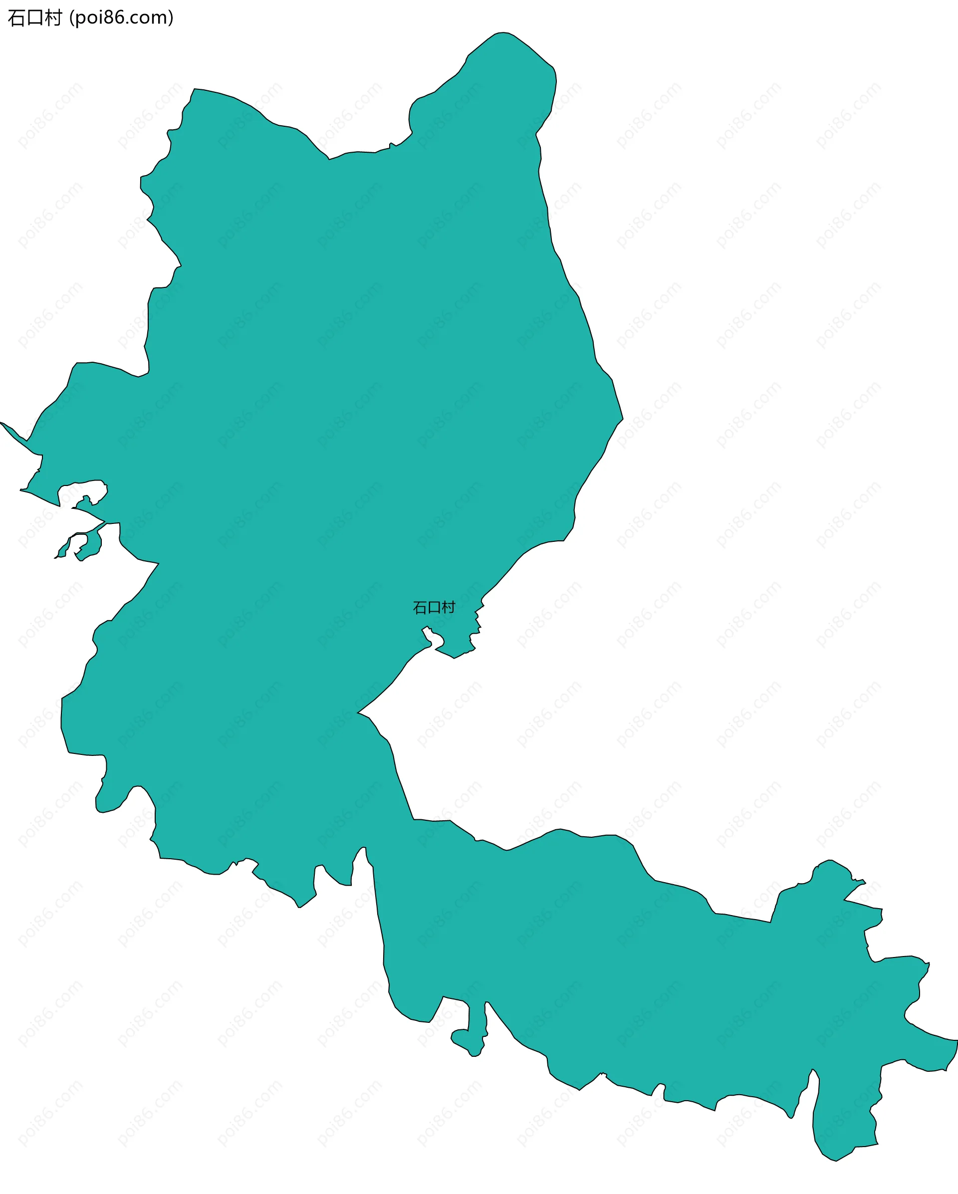 石口村边界地图