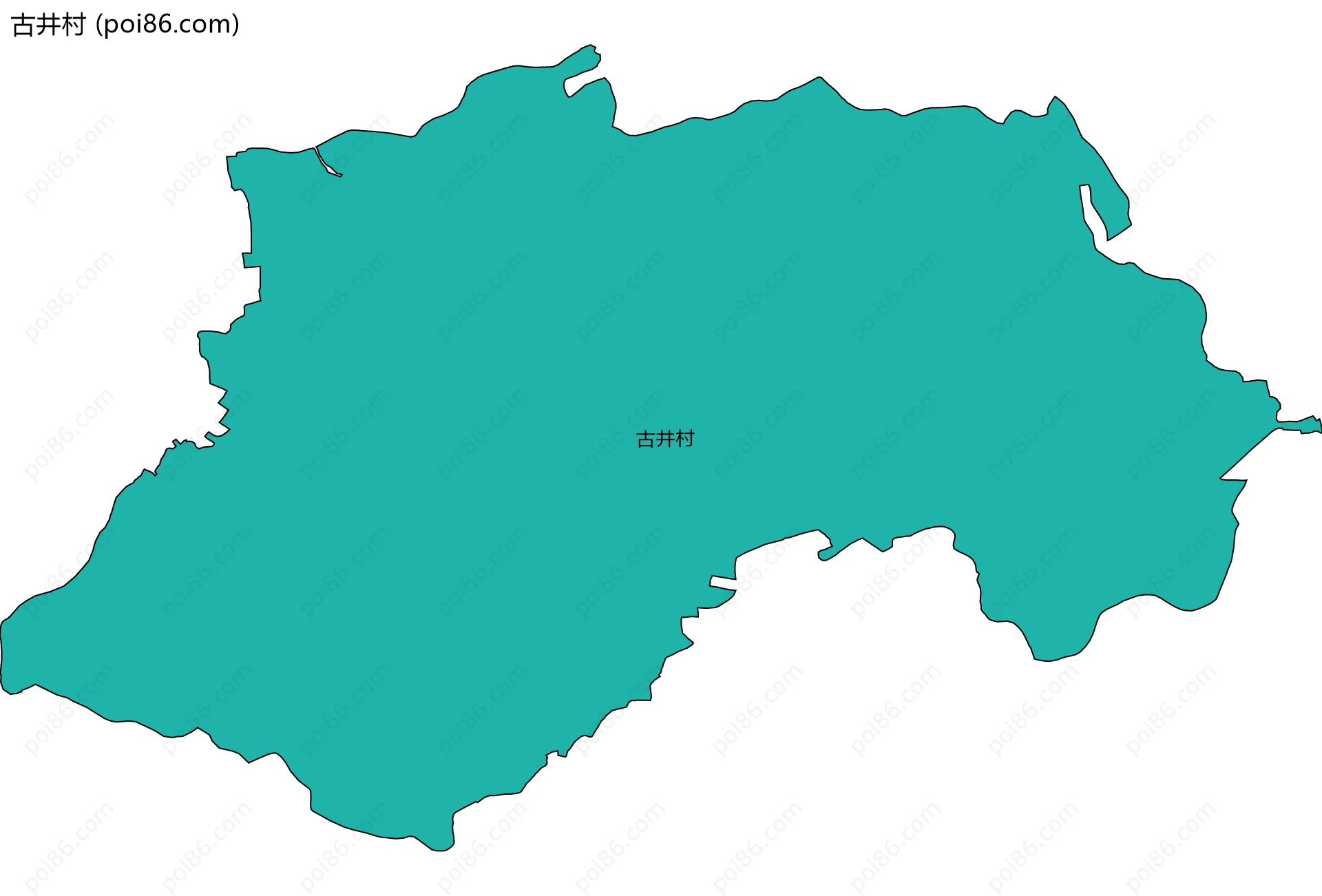 古井村边界地图