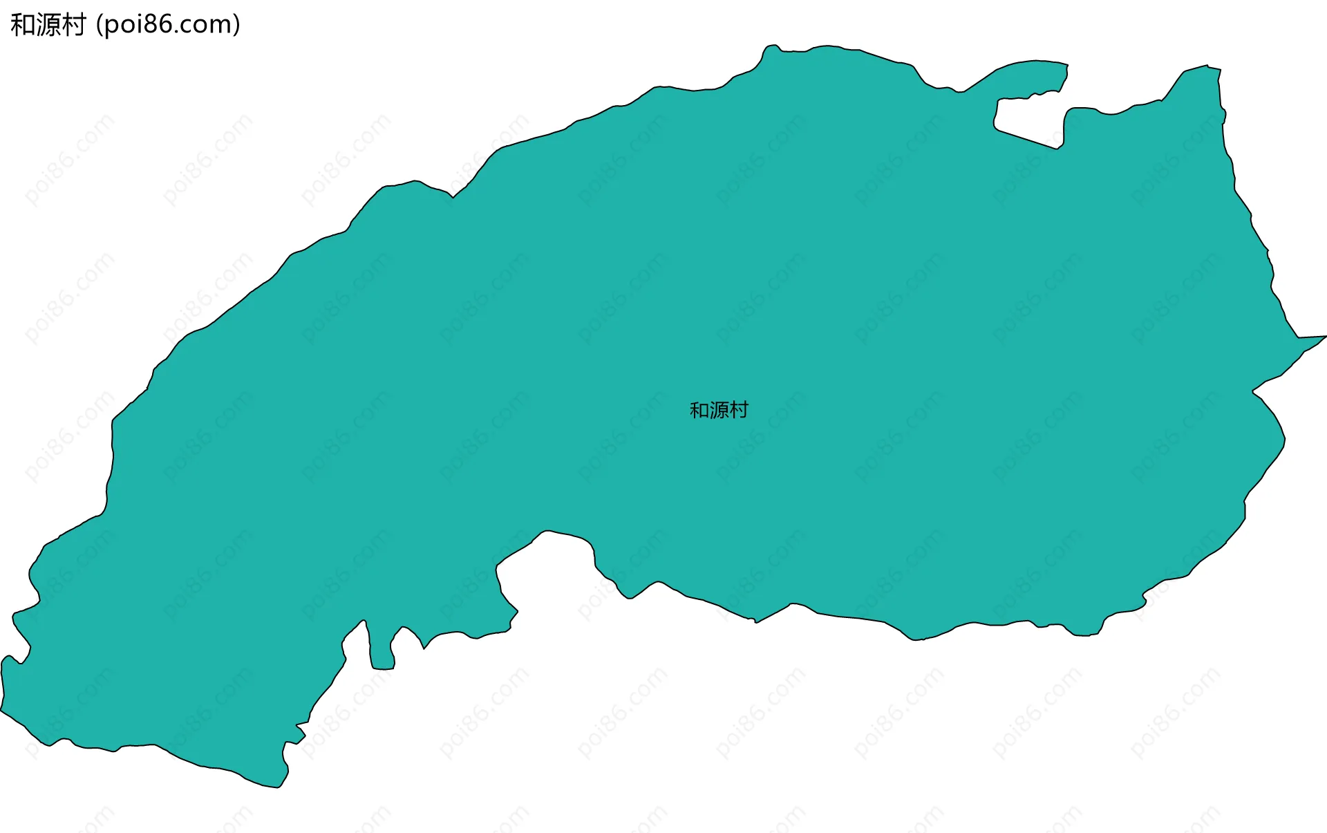 和源村边界地图