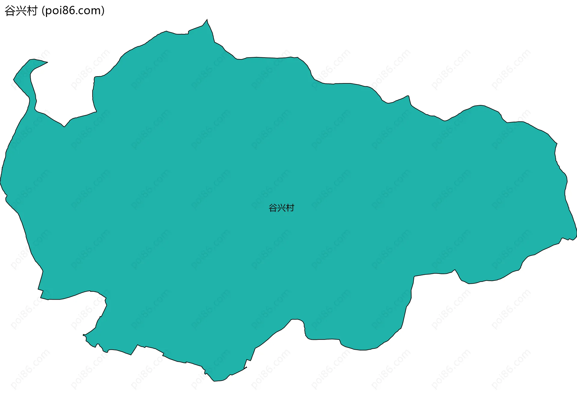 谷兴村边界地图