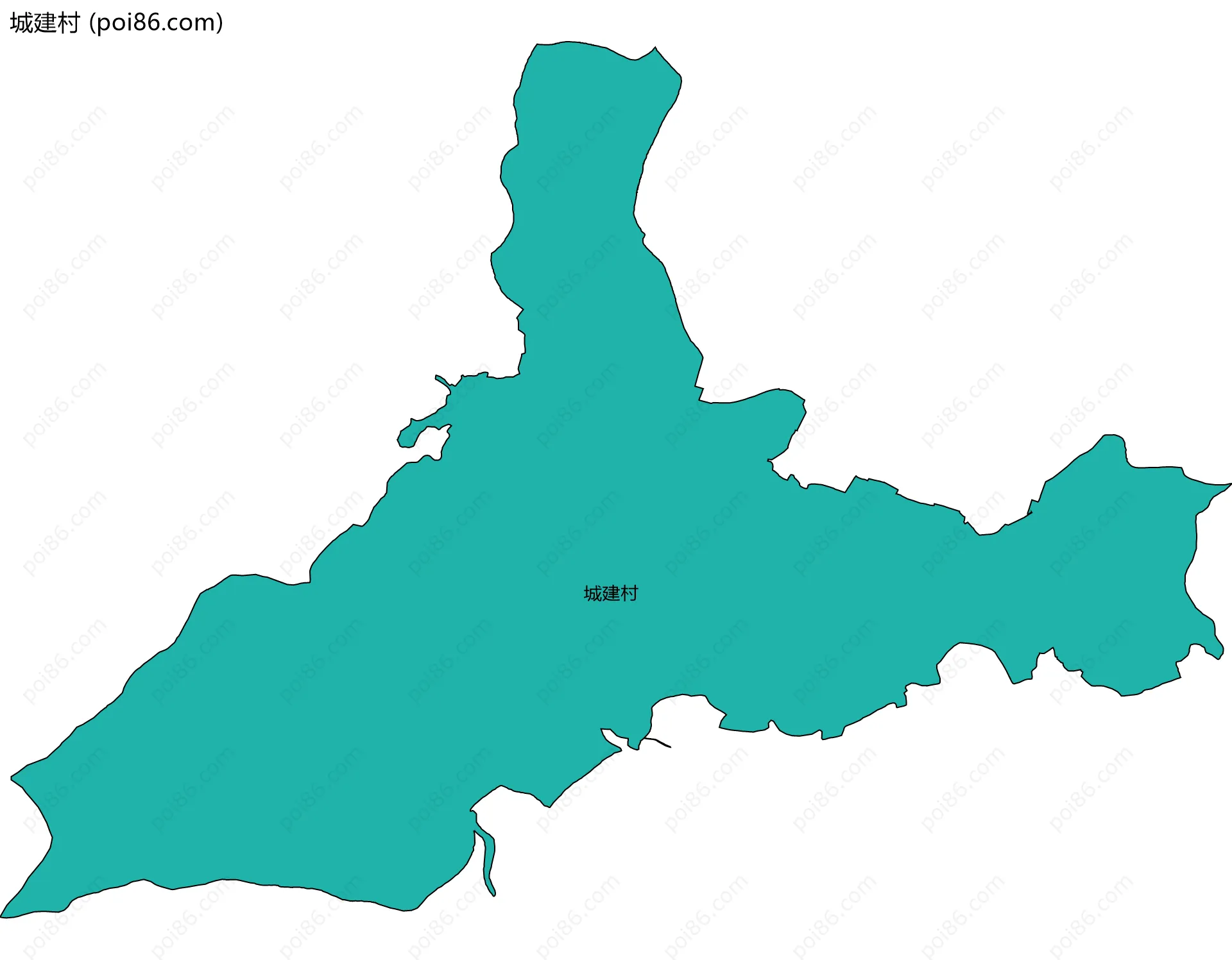 城建村边界地图