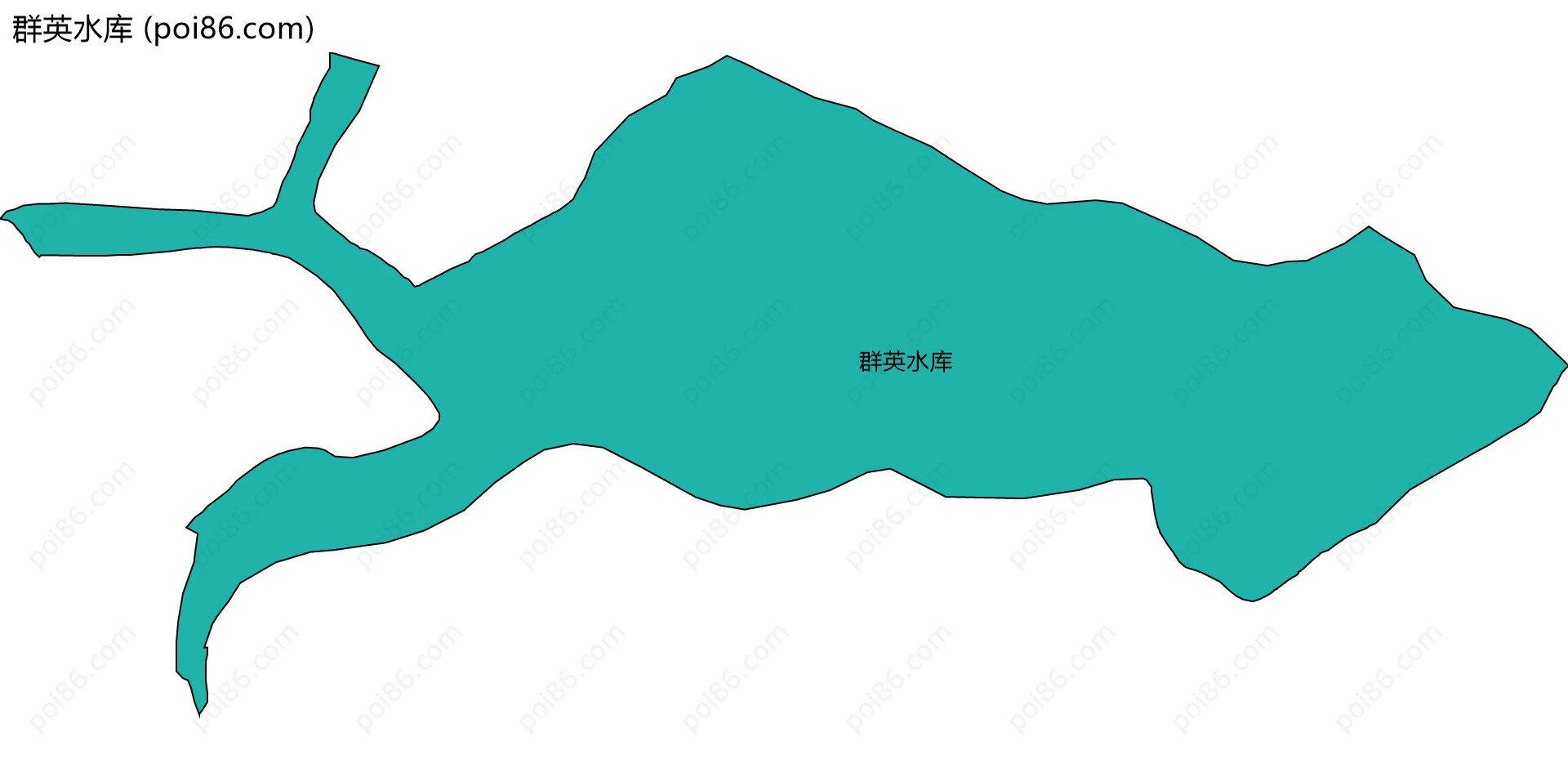 群英水库边界地图