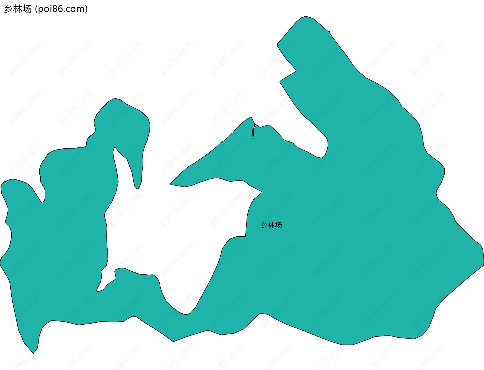 乡林场边界地图