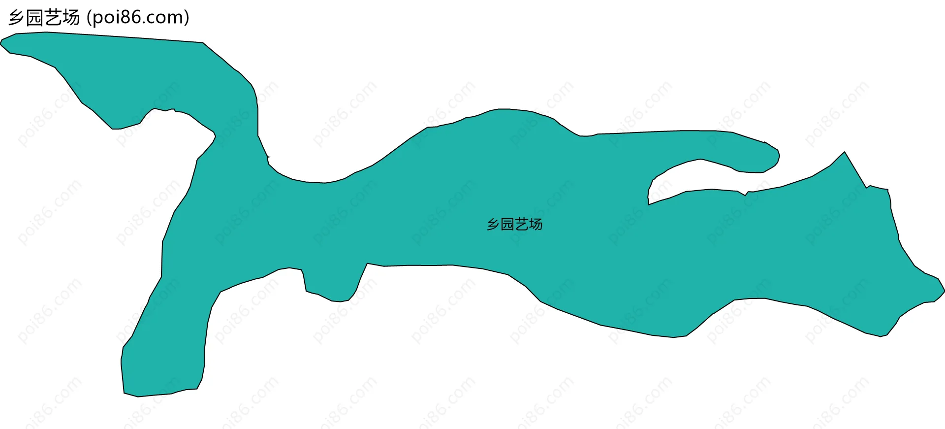 乡园艺场边界地图