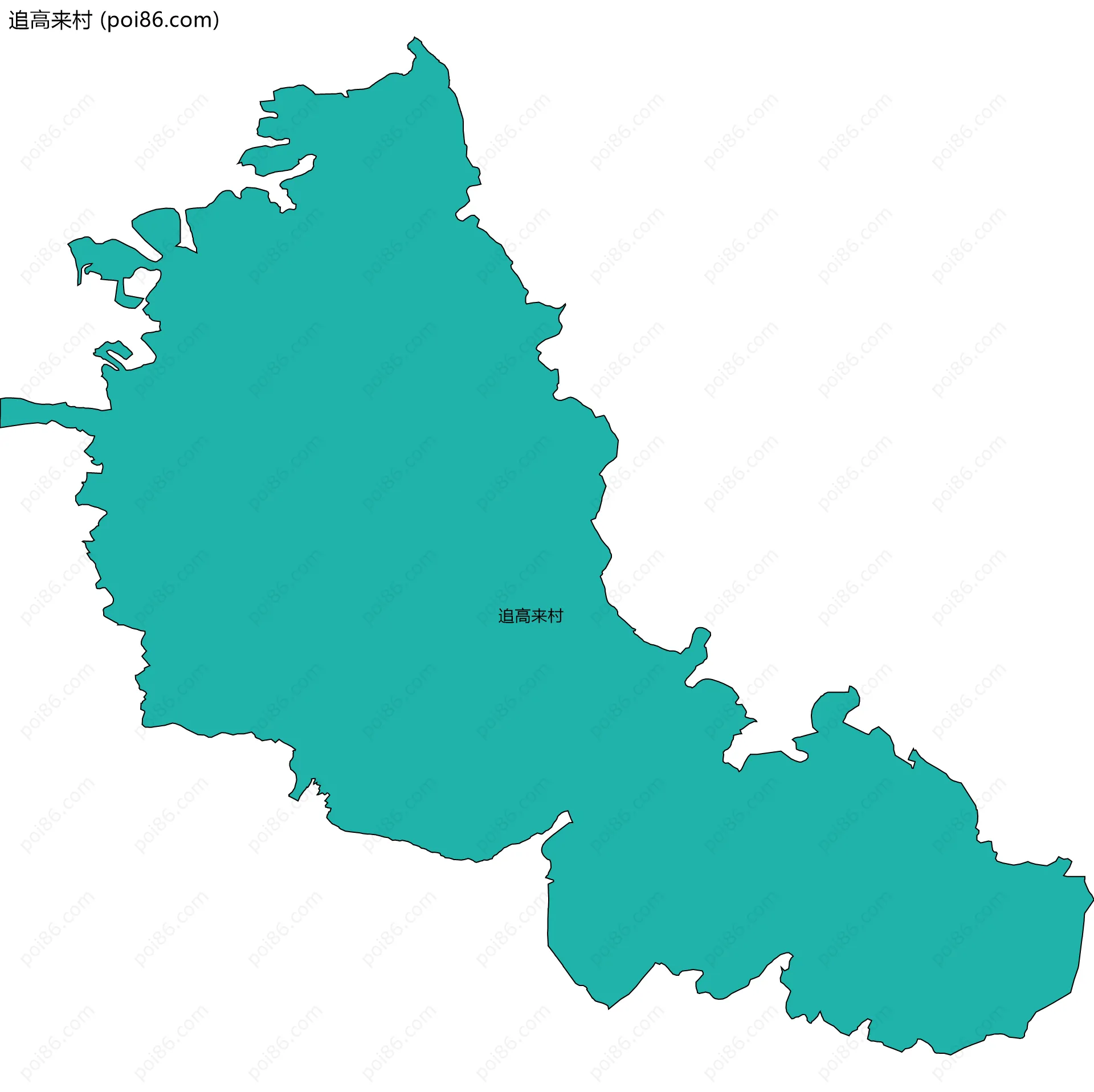 追高来村边界地图