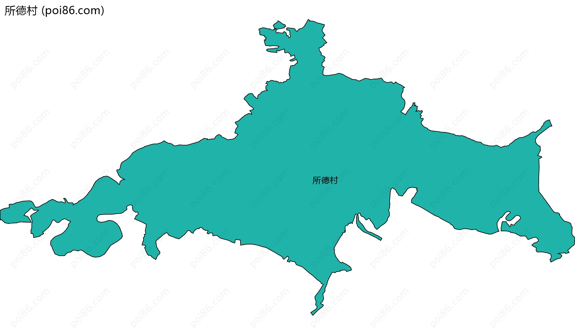 所德村边界地图