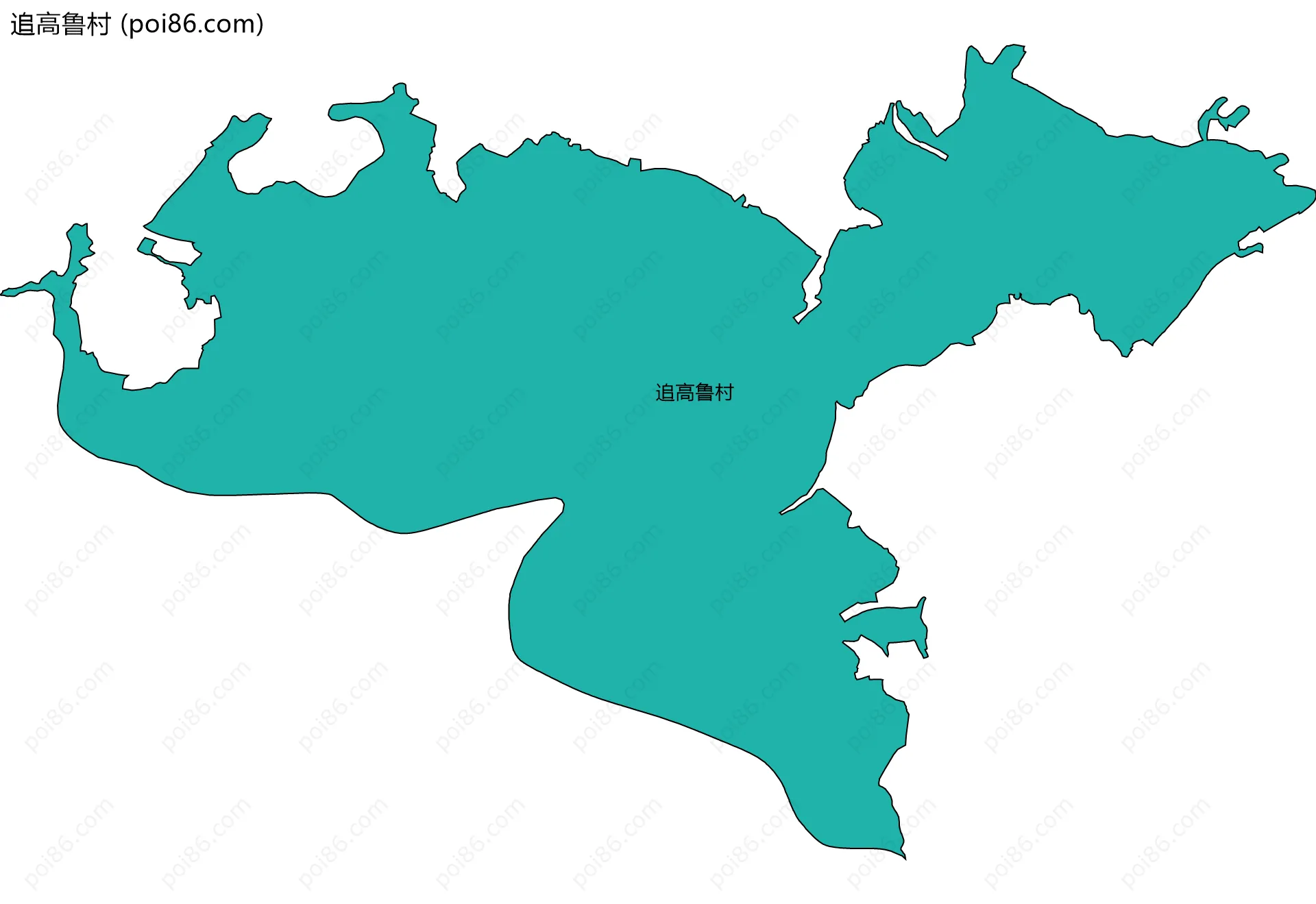 追高鲁村边界地图