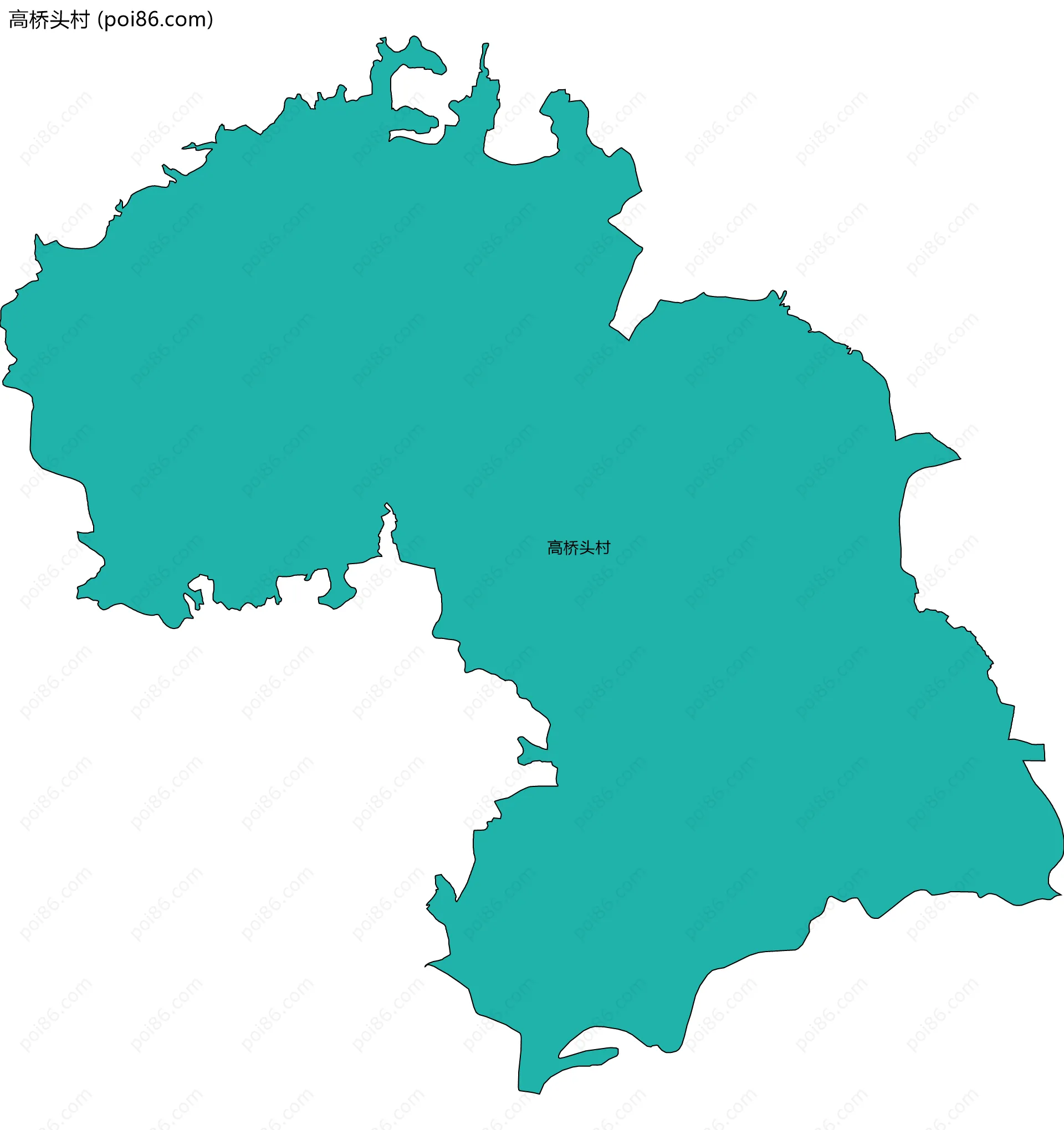 高桥头村边界地图