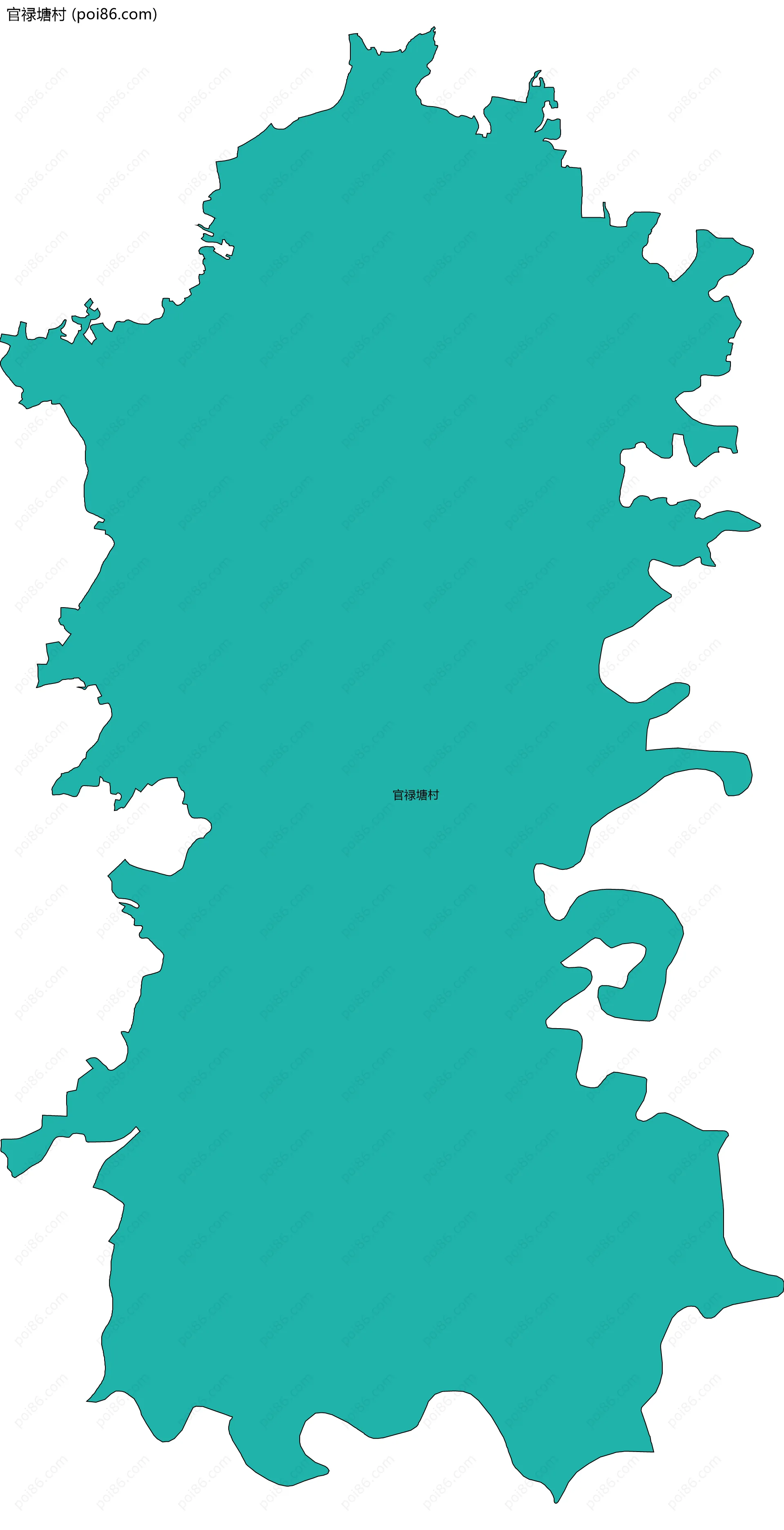 官禄塘村边界地图