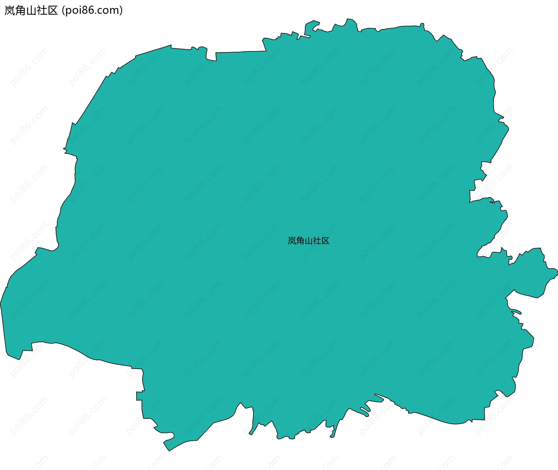 岚角山社区边界地图
