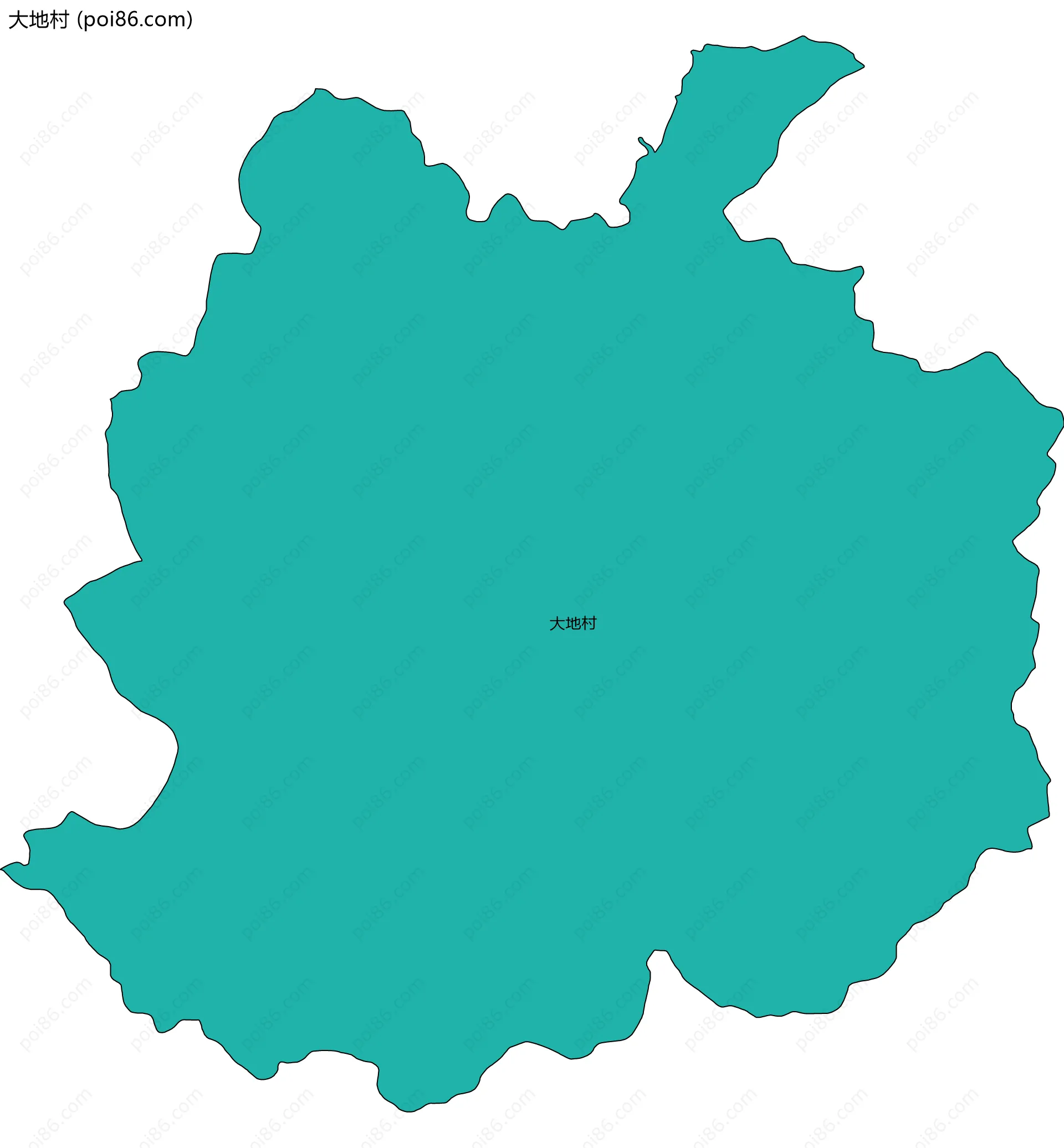 大地村边界地图