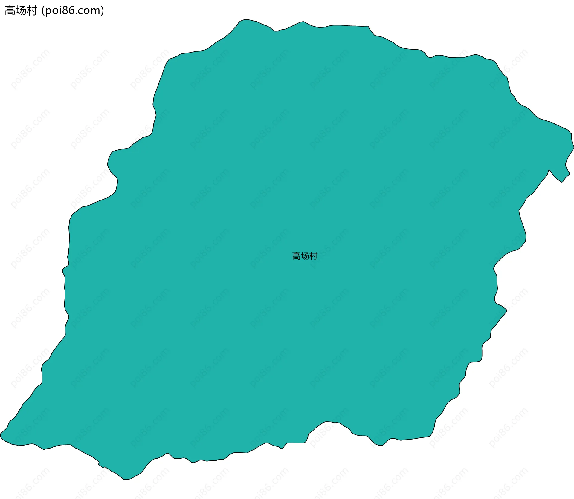 高场村边界地图