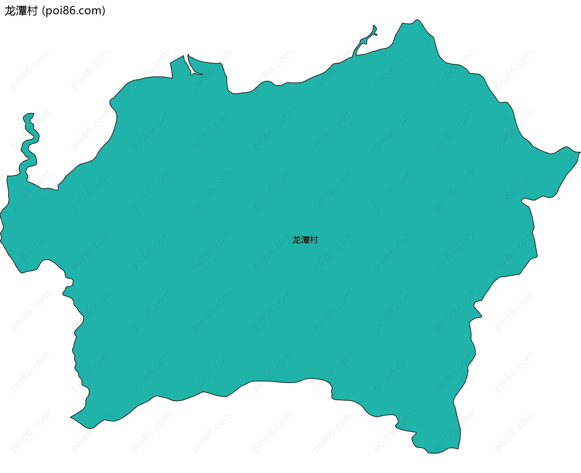 龙潭村边界地图