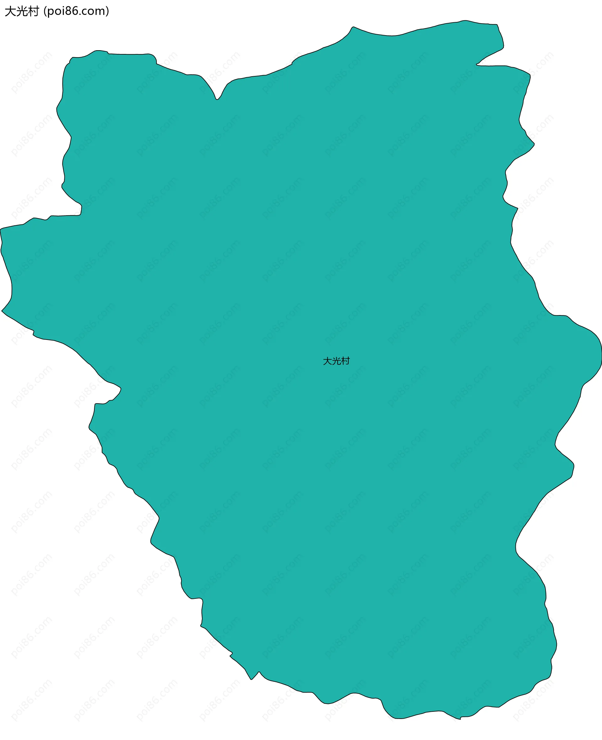 大光村边界地图