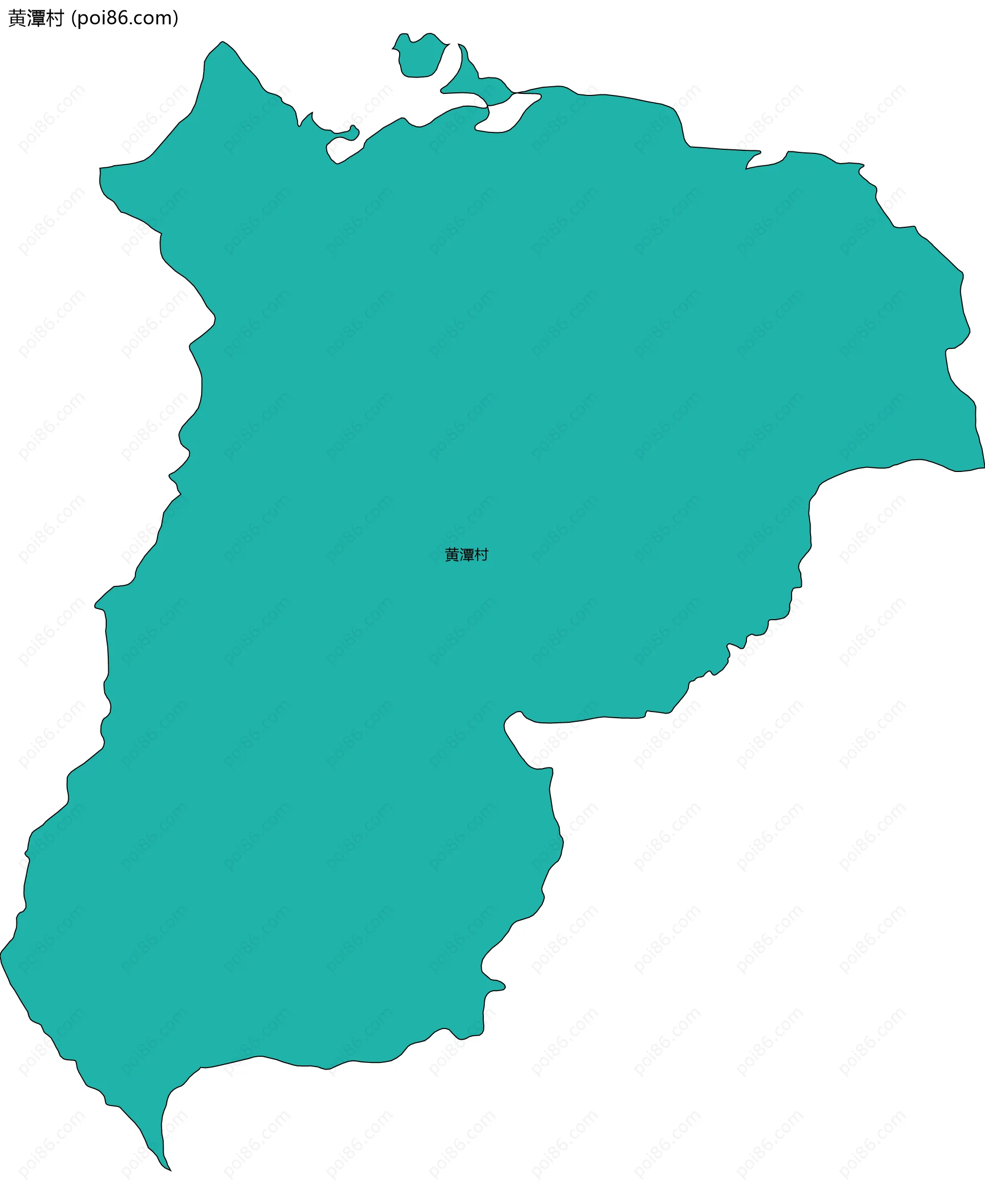 黄潭村边界地图