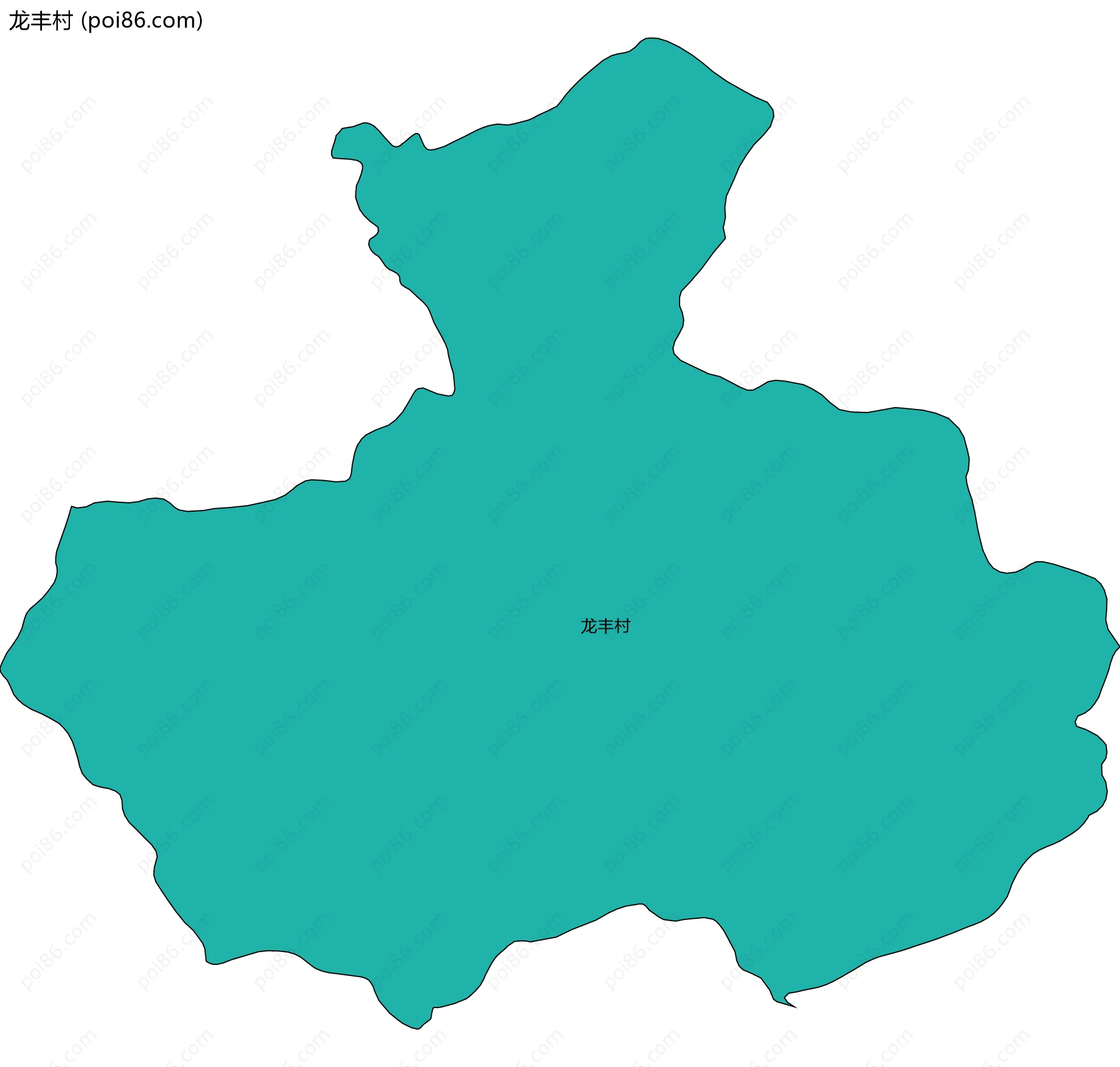 龙丰村边界地图