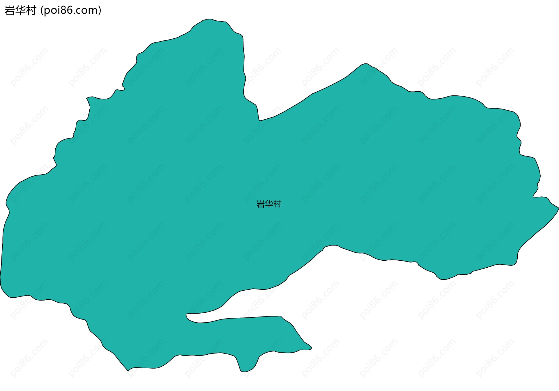 岩华村边界地图