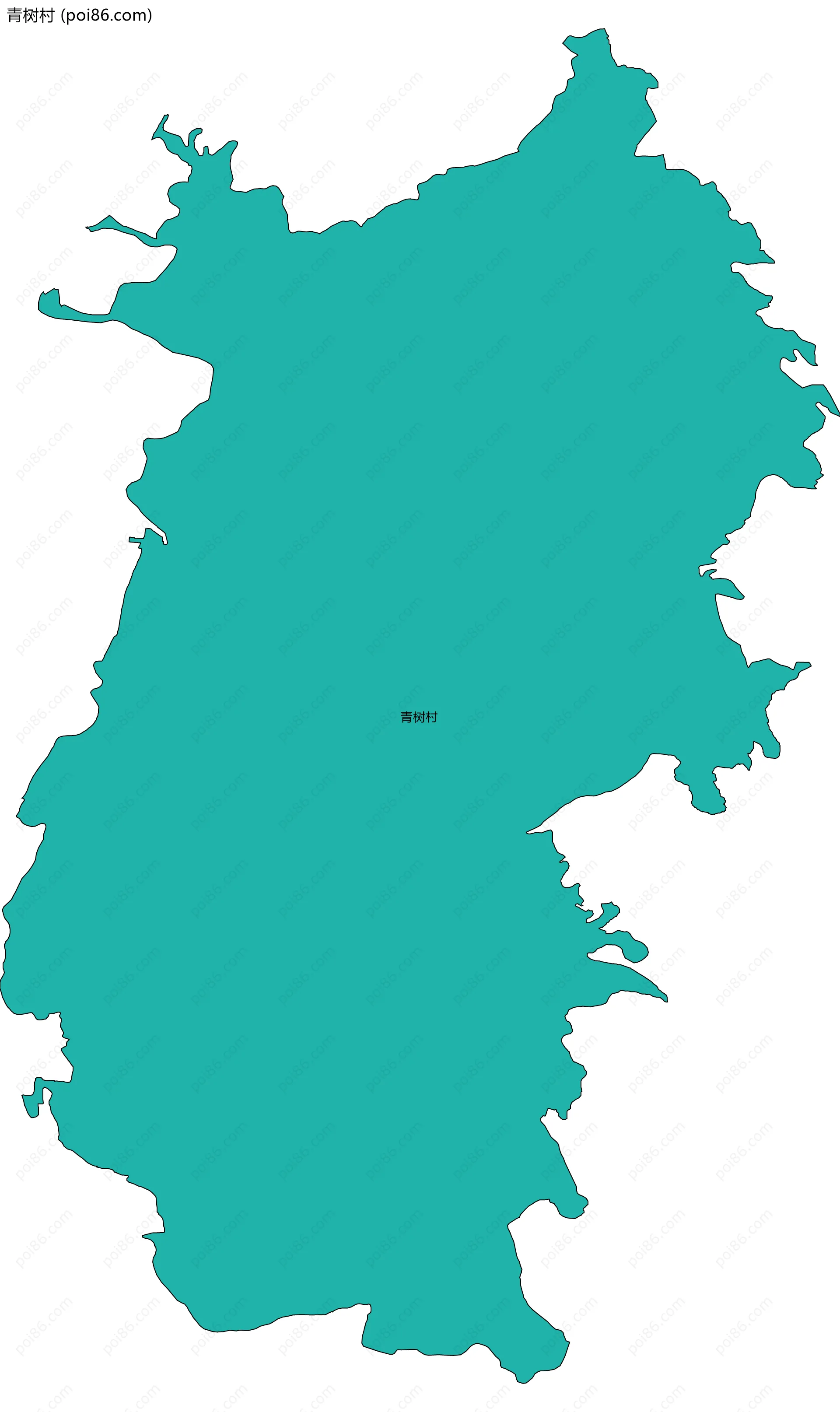青树村边界地图