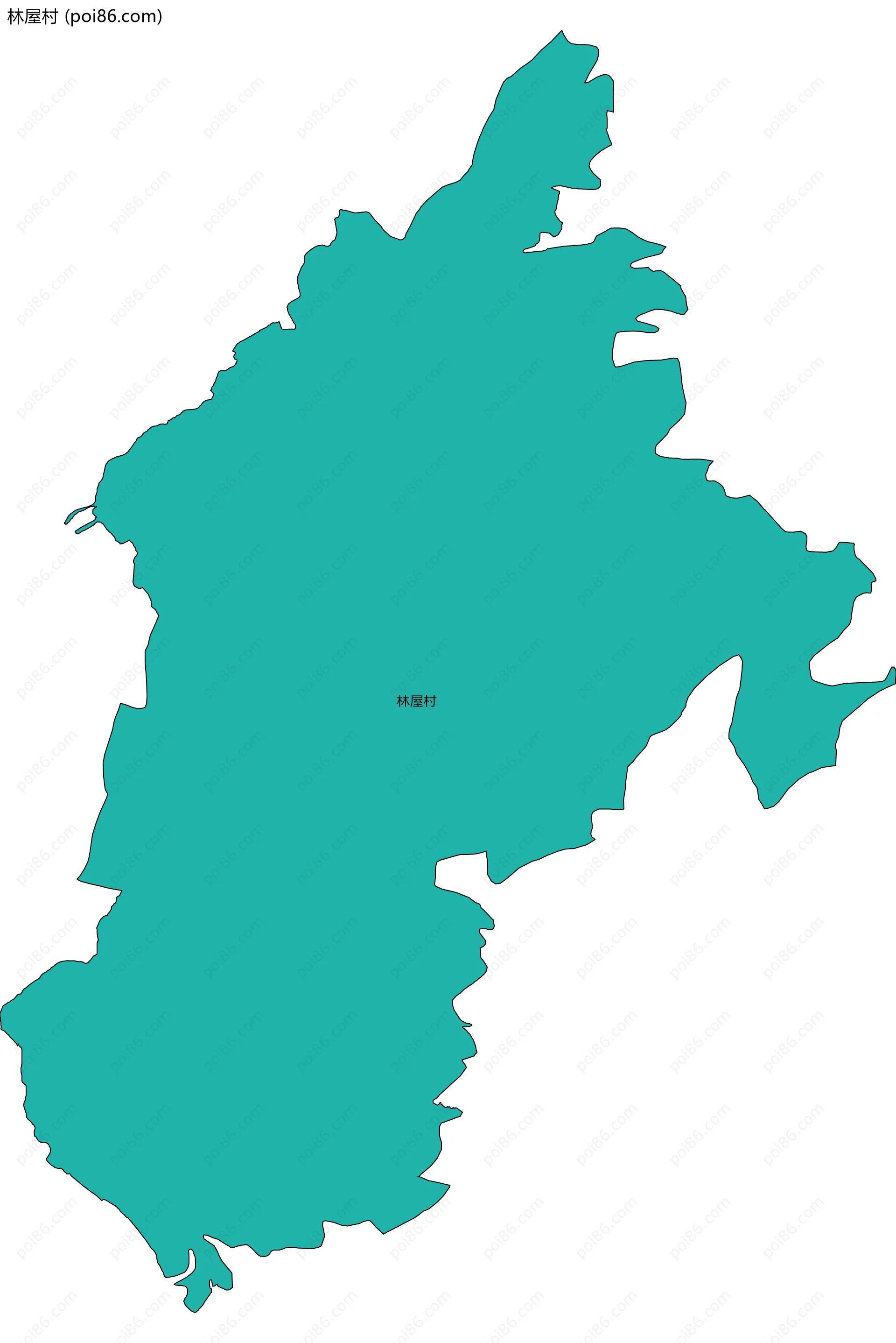 林屋村边界地图