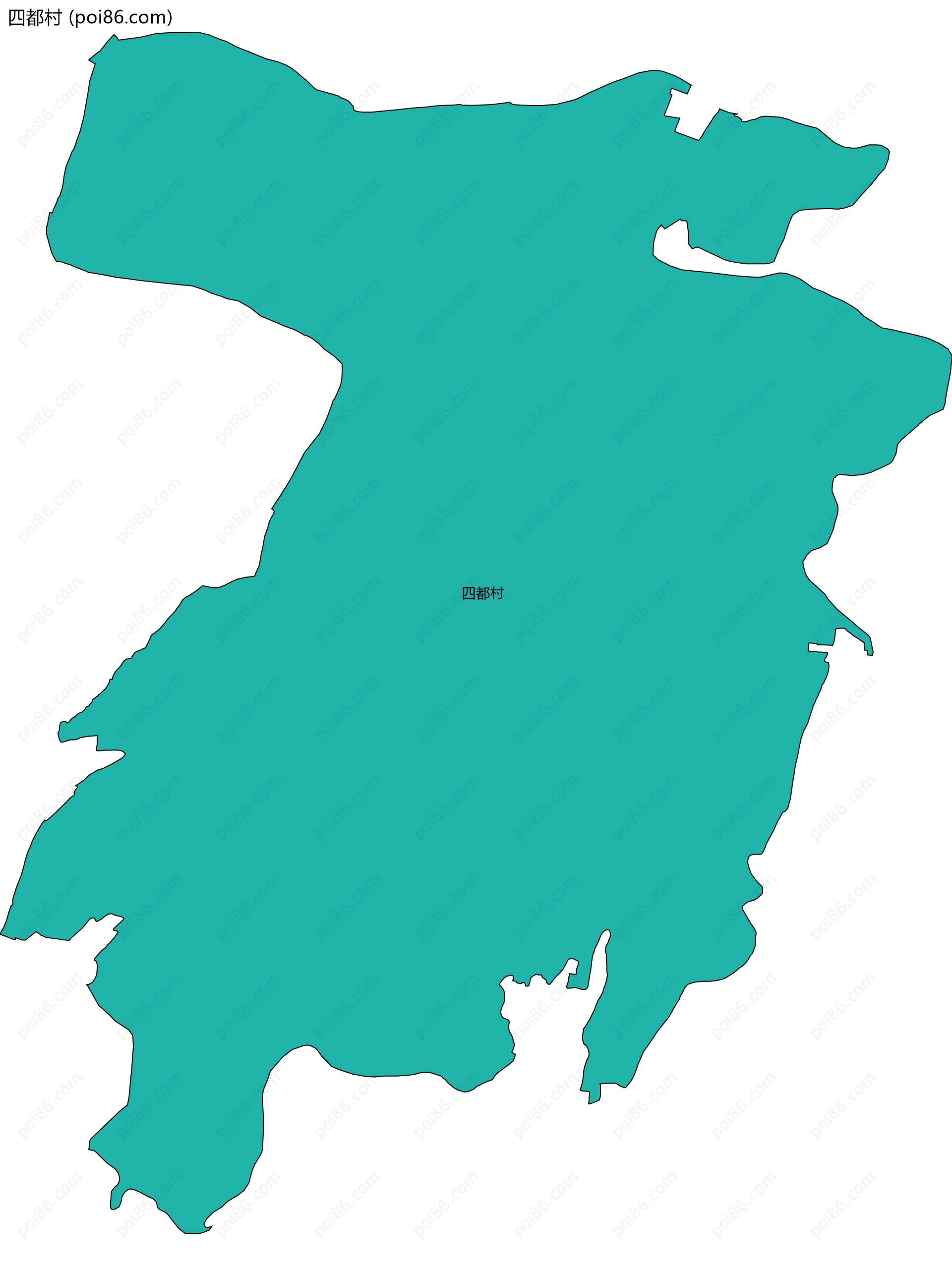 四都村边界地图