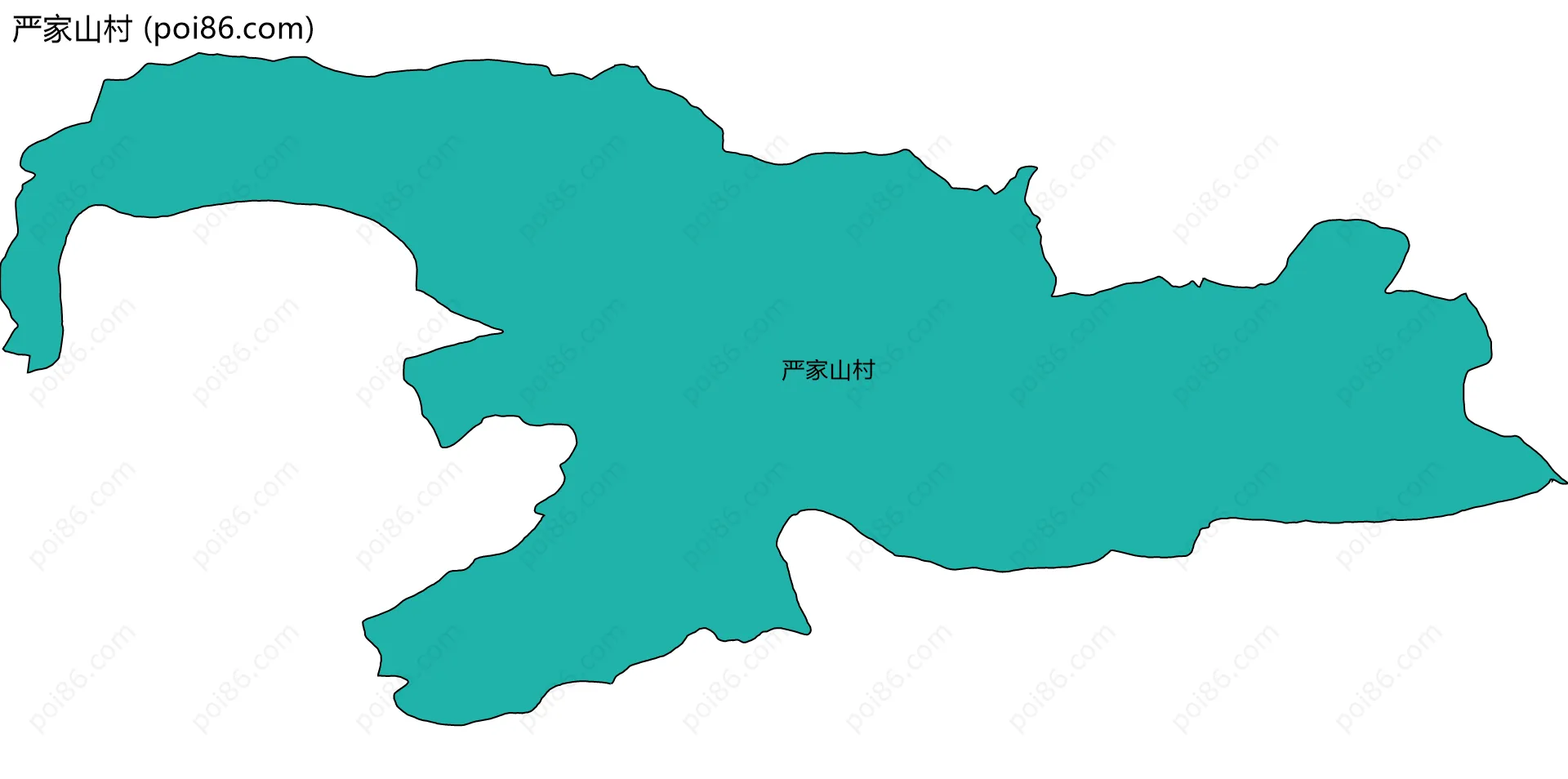 严家山村边界地图