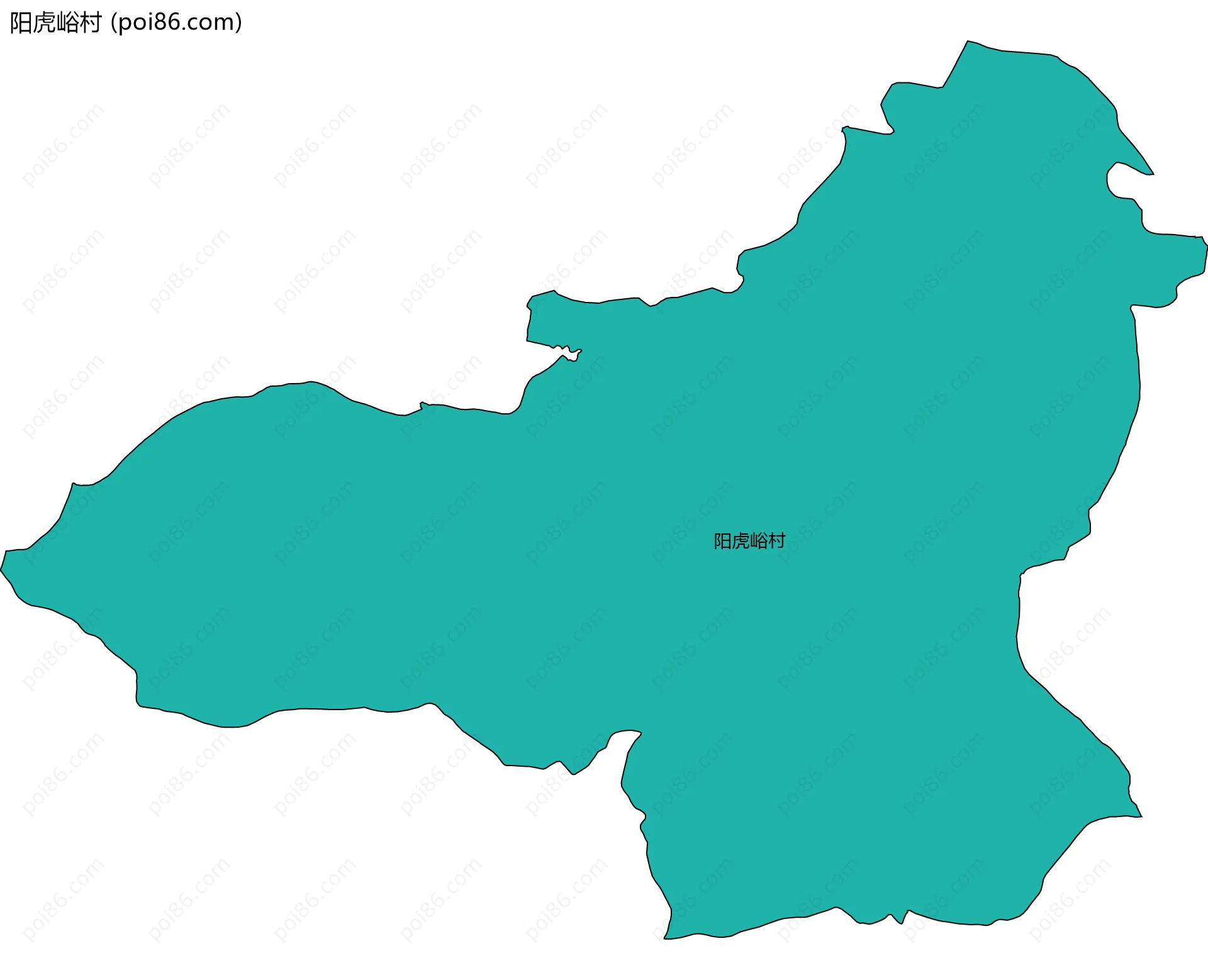 阳虎峪村边界地图