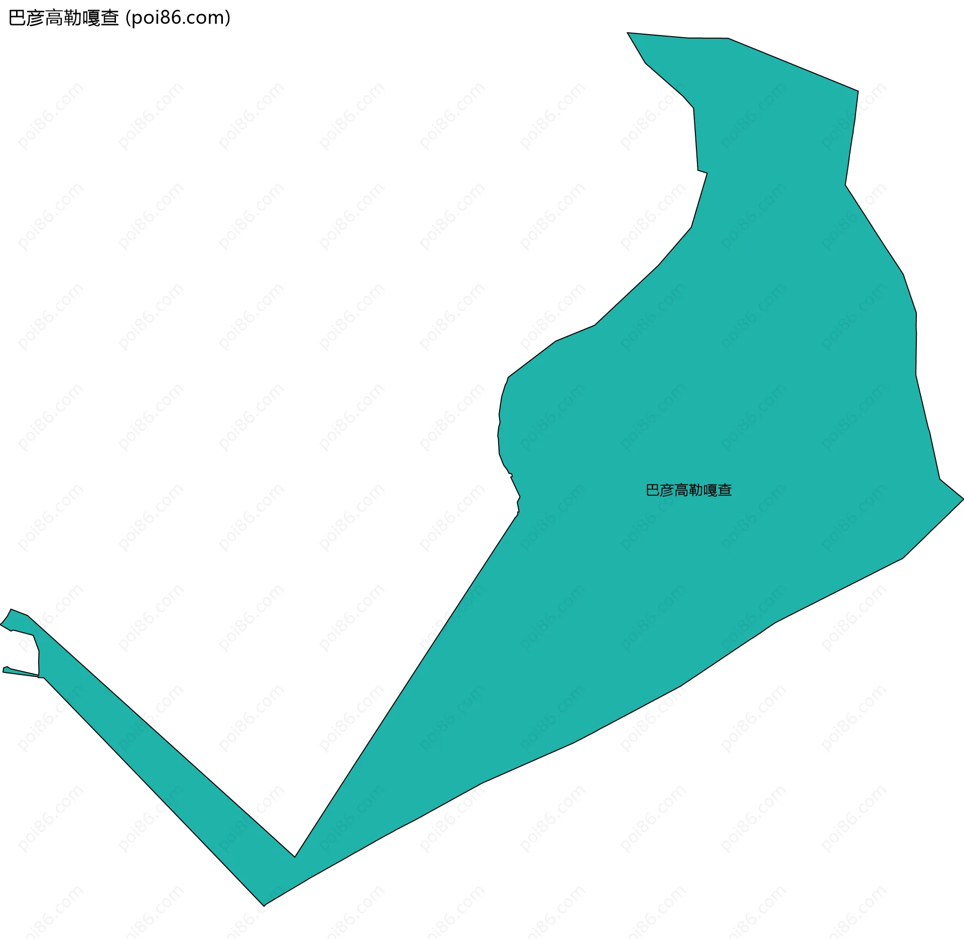 巴彦高勒嘎查边界地图