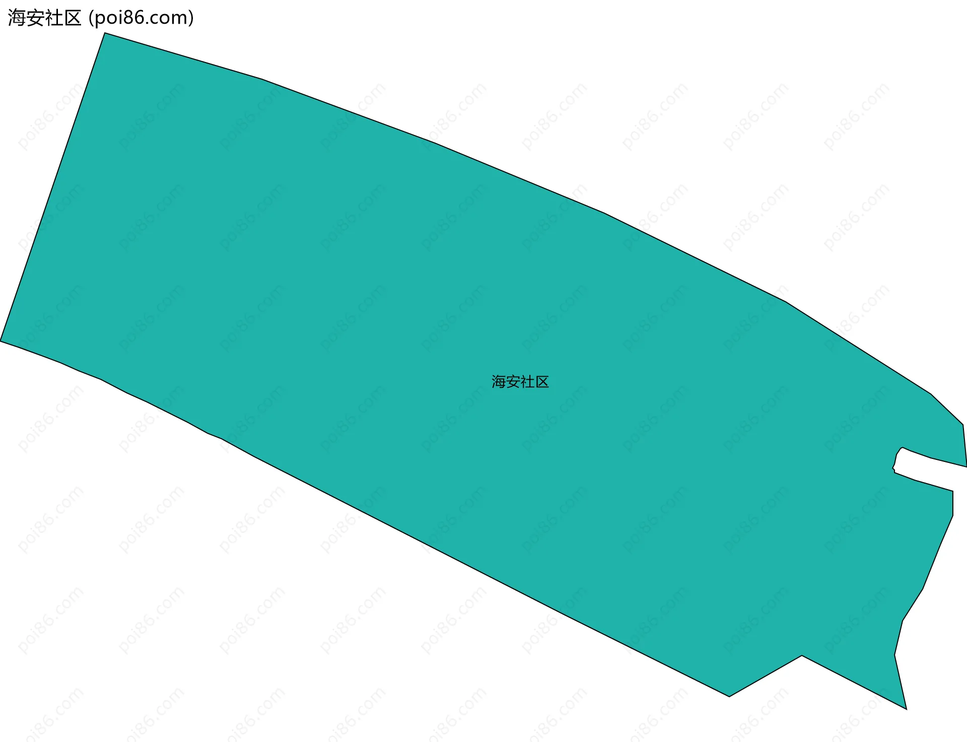 海安社区边界地图