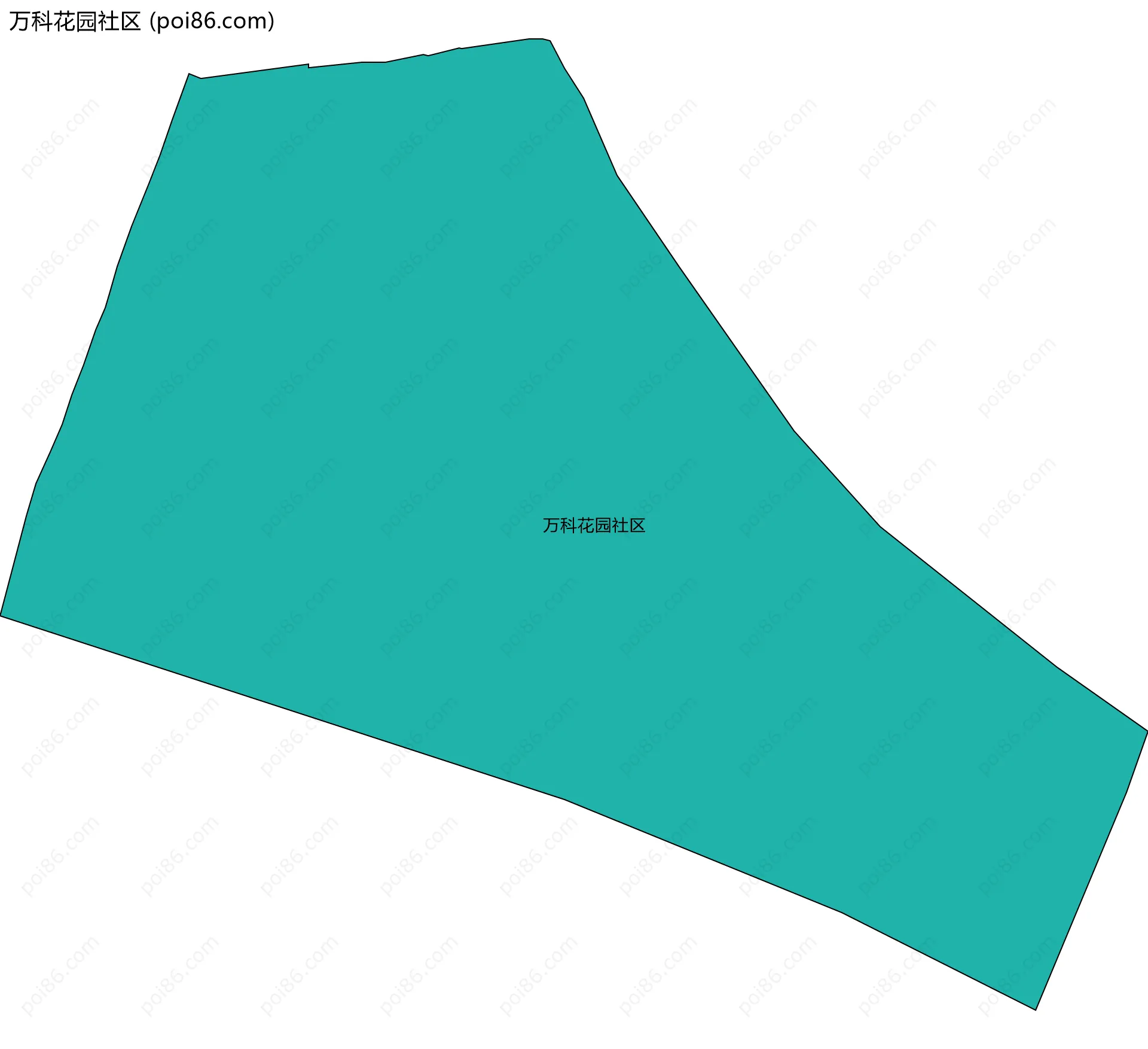 万科花园社区边界地图