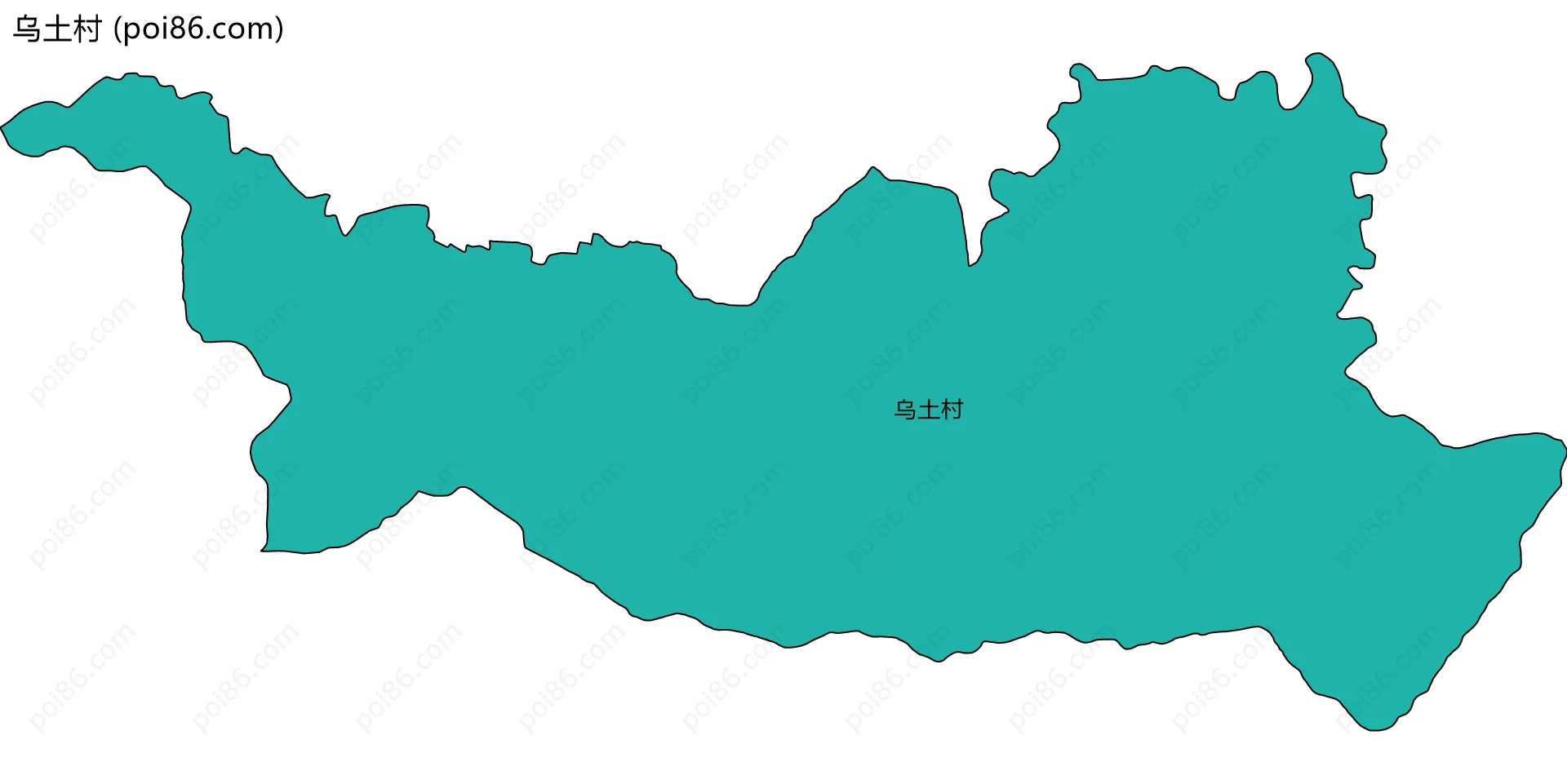 乌土村边界地图