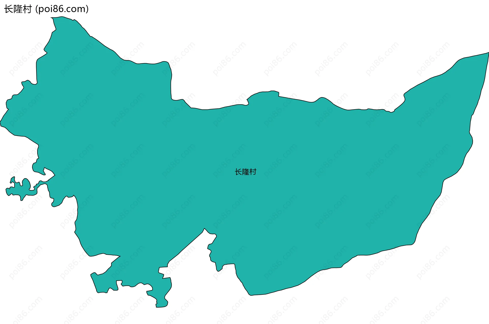 长隆村边界地图