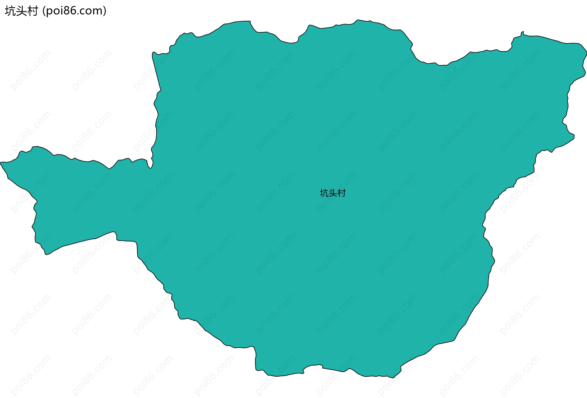 坑头村边界地图