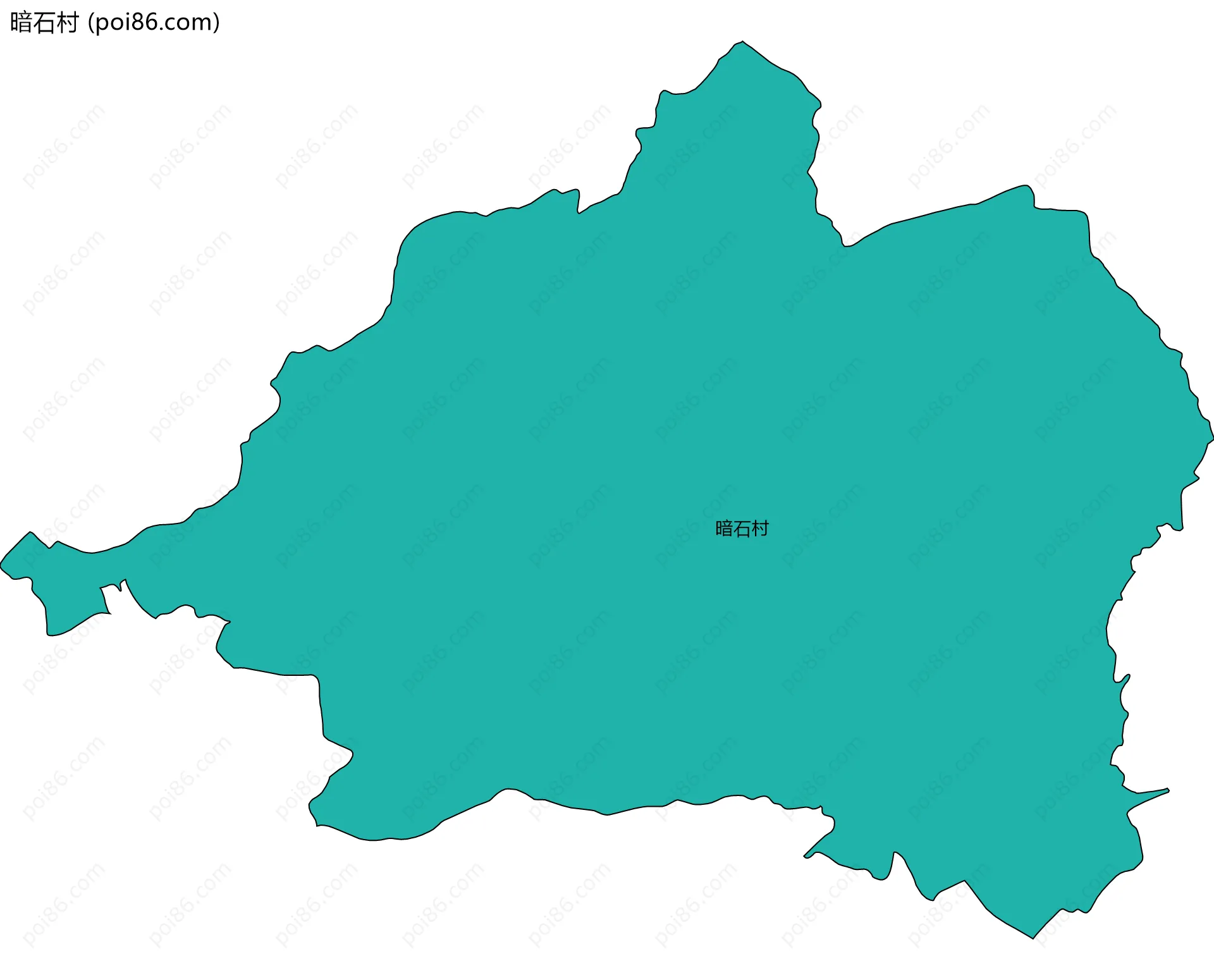 暗石村边界地图