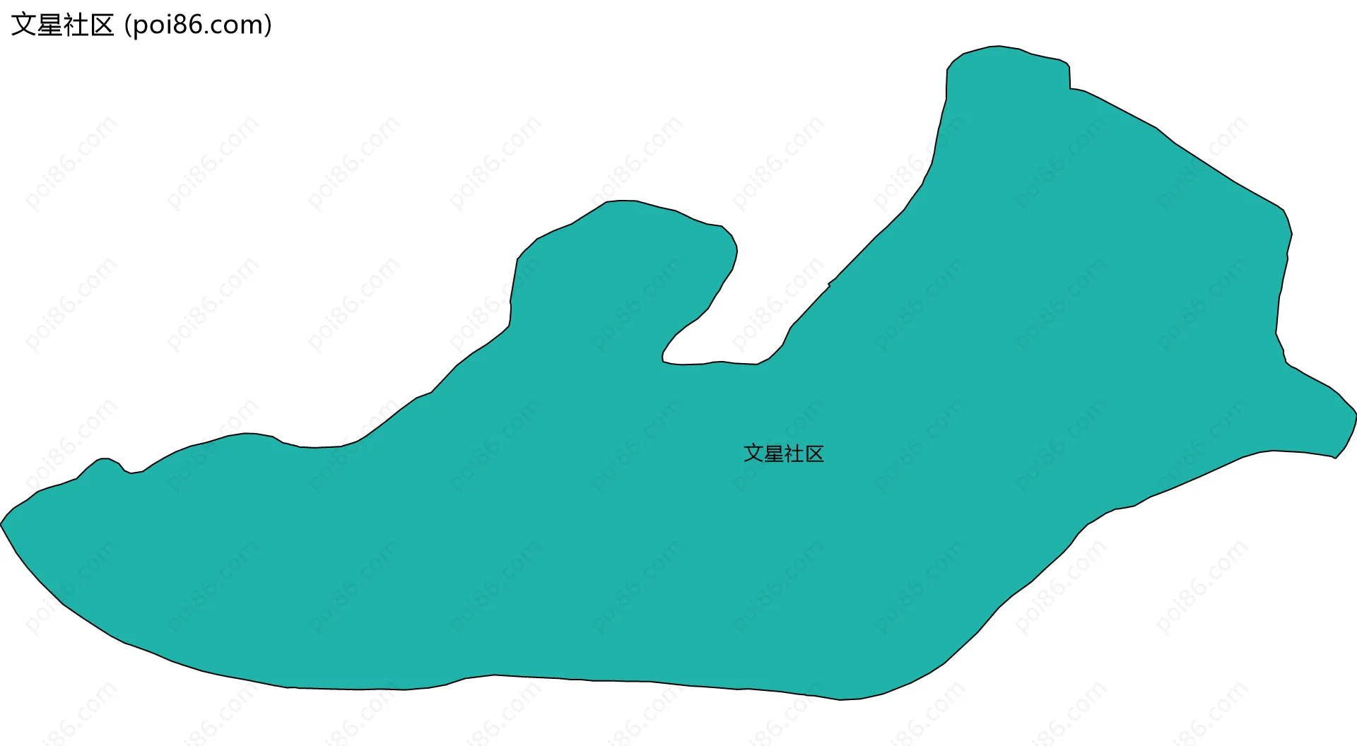 文星社区边界地图