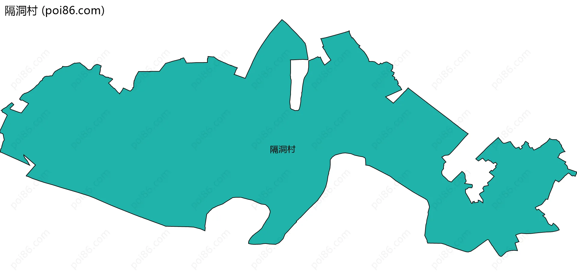 隔洞村边界地图