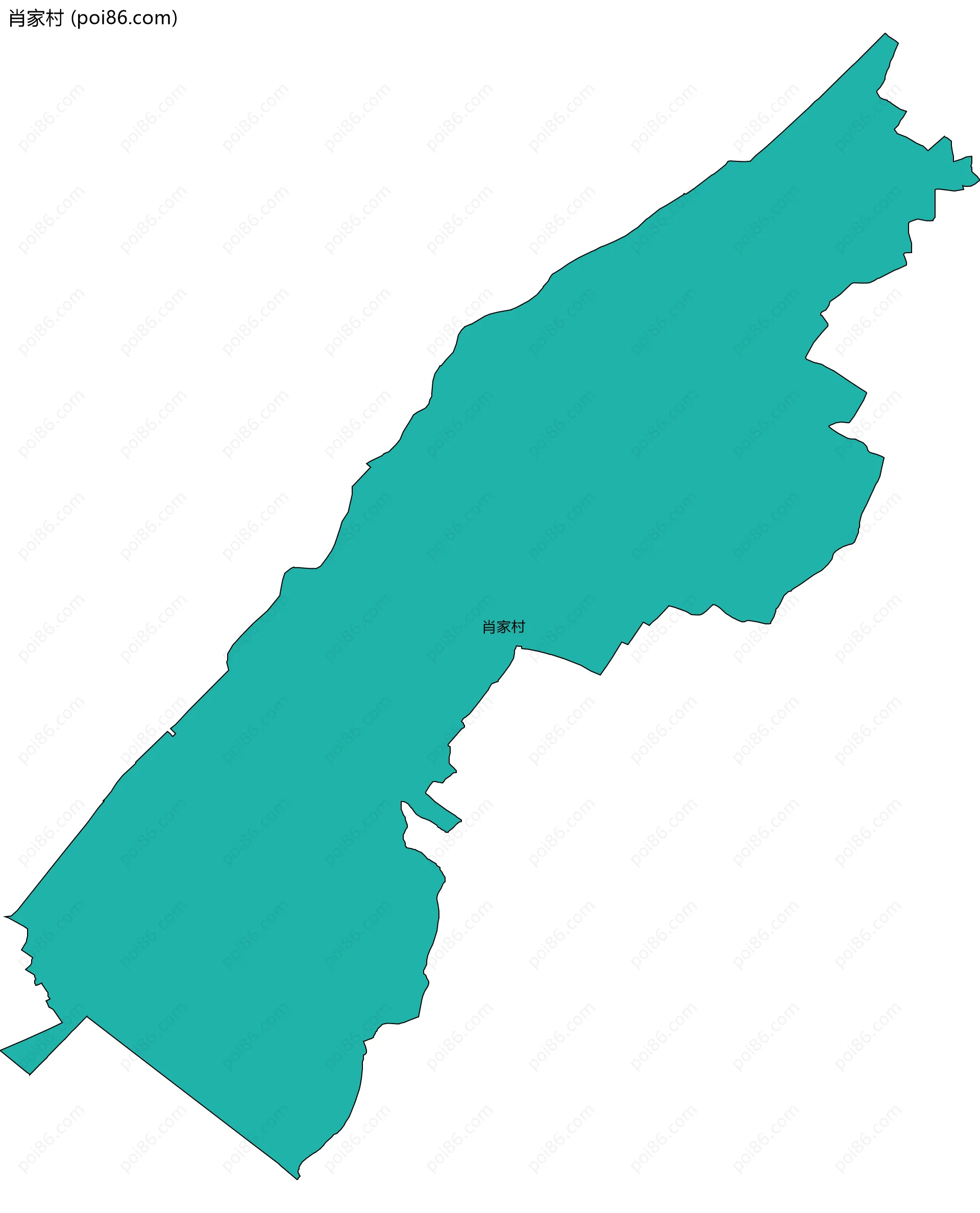 肖家村边界地图