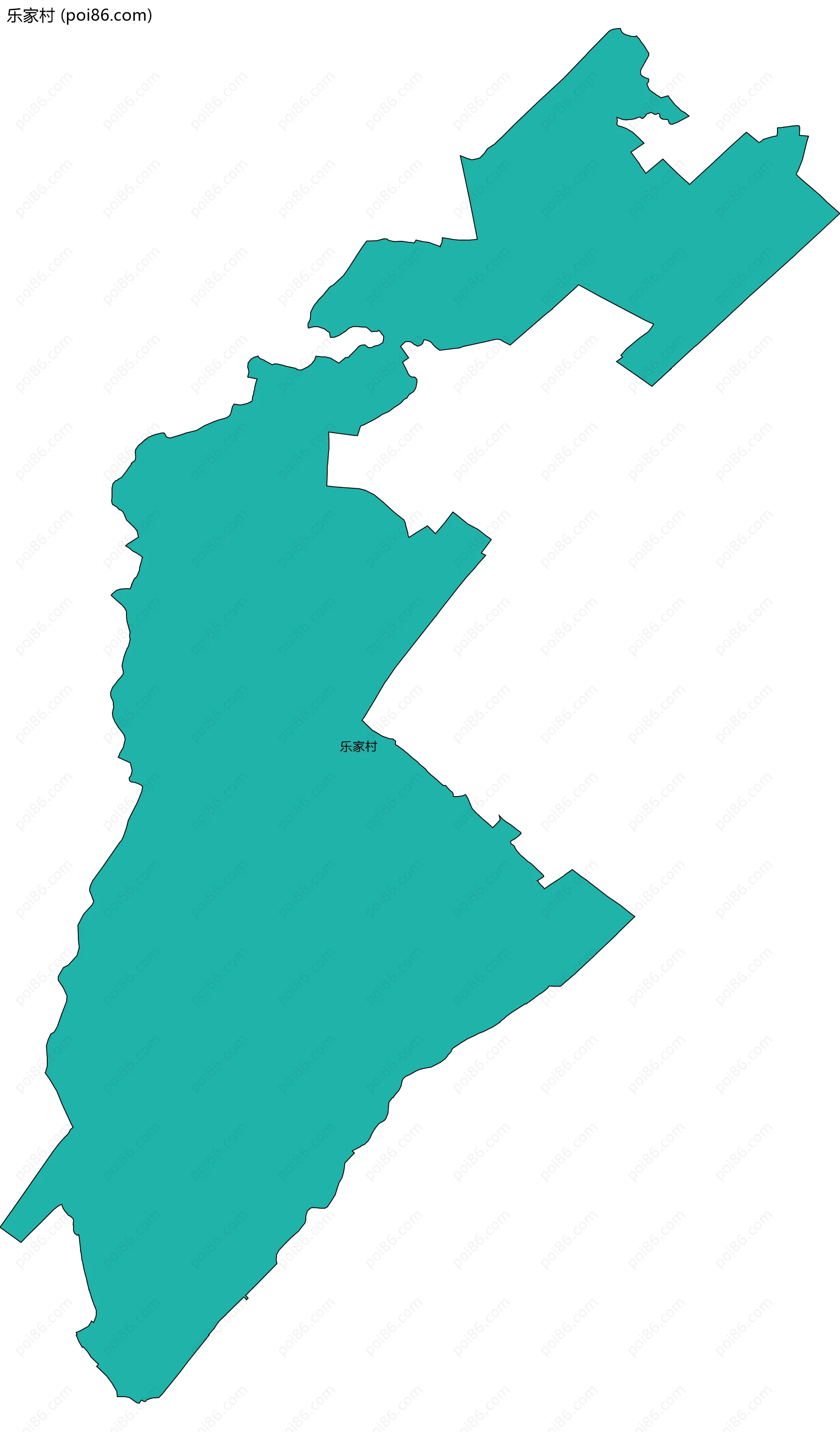 乐家村边界地图