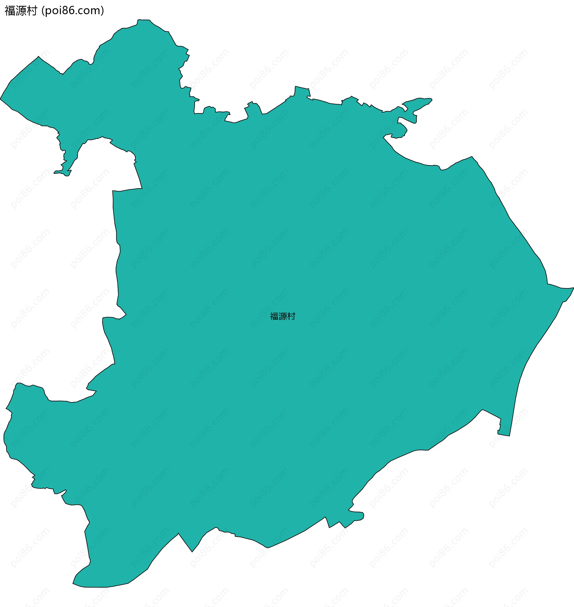 福源村边界地图