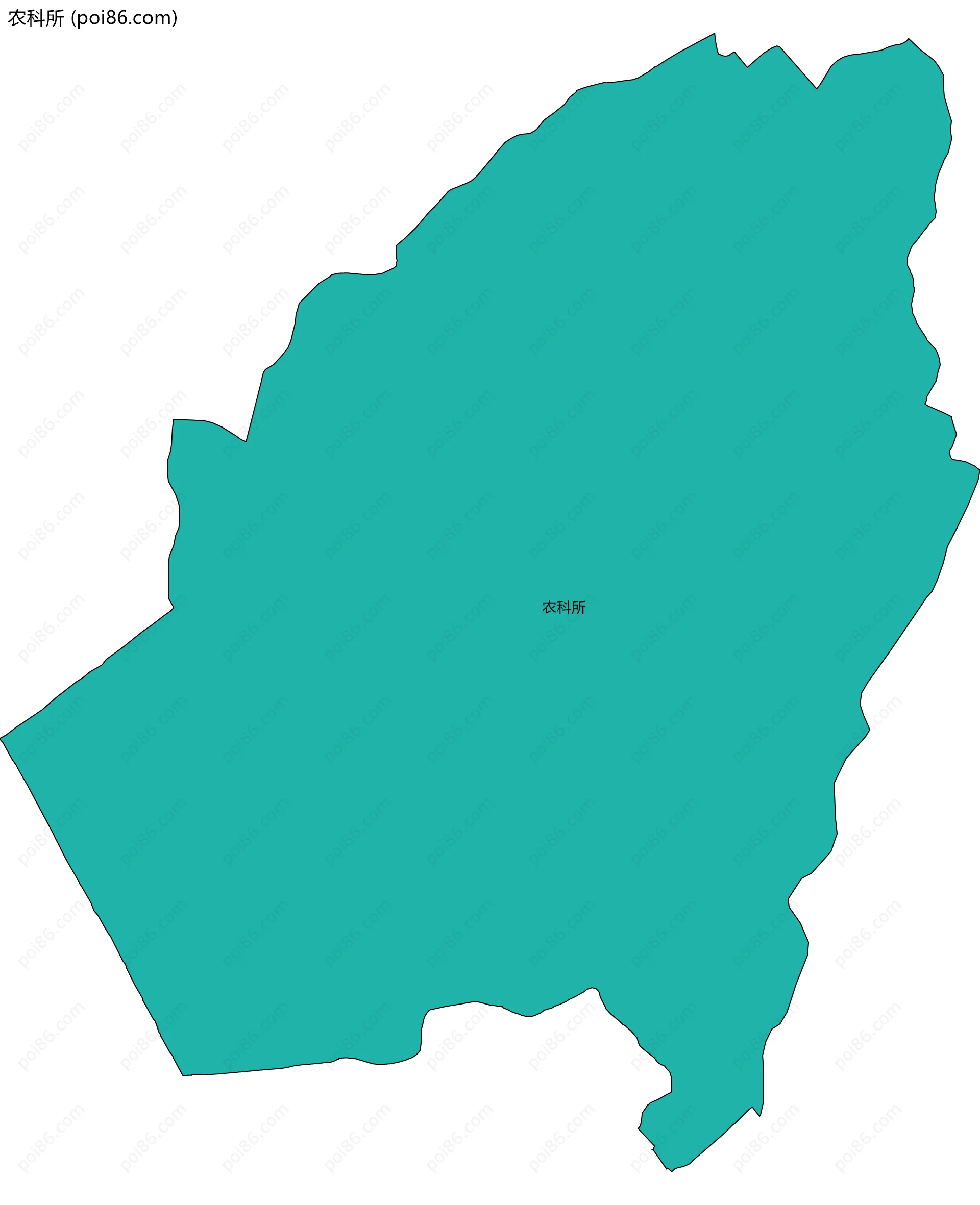 农科所边界地图