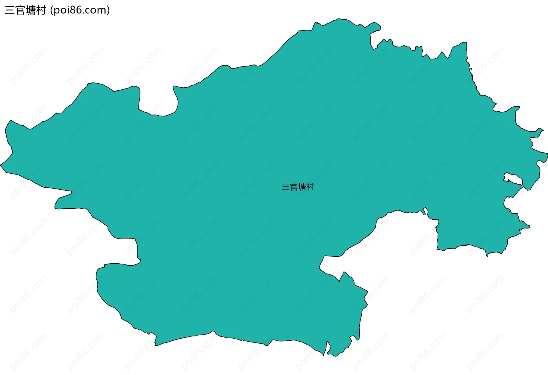 三官塘村边界地图