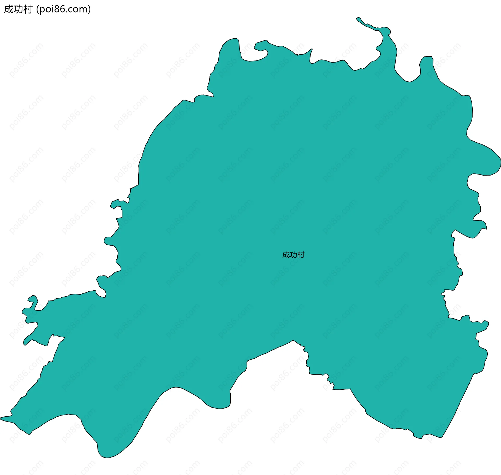 成功村边界地图