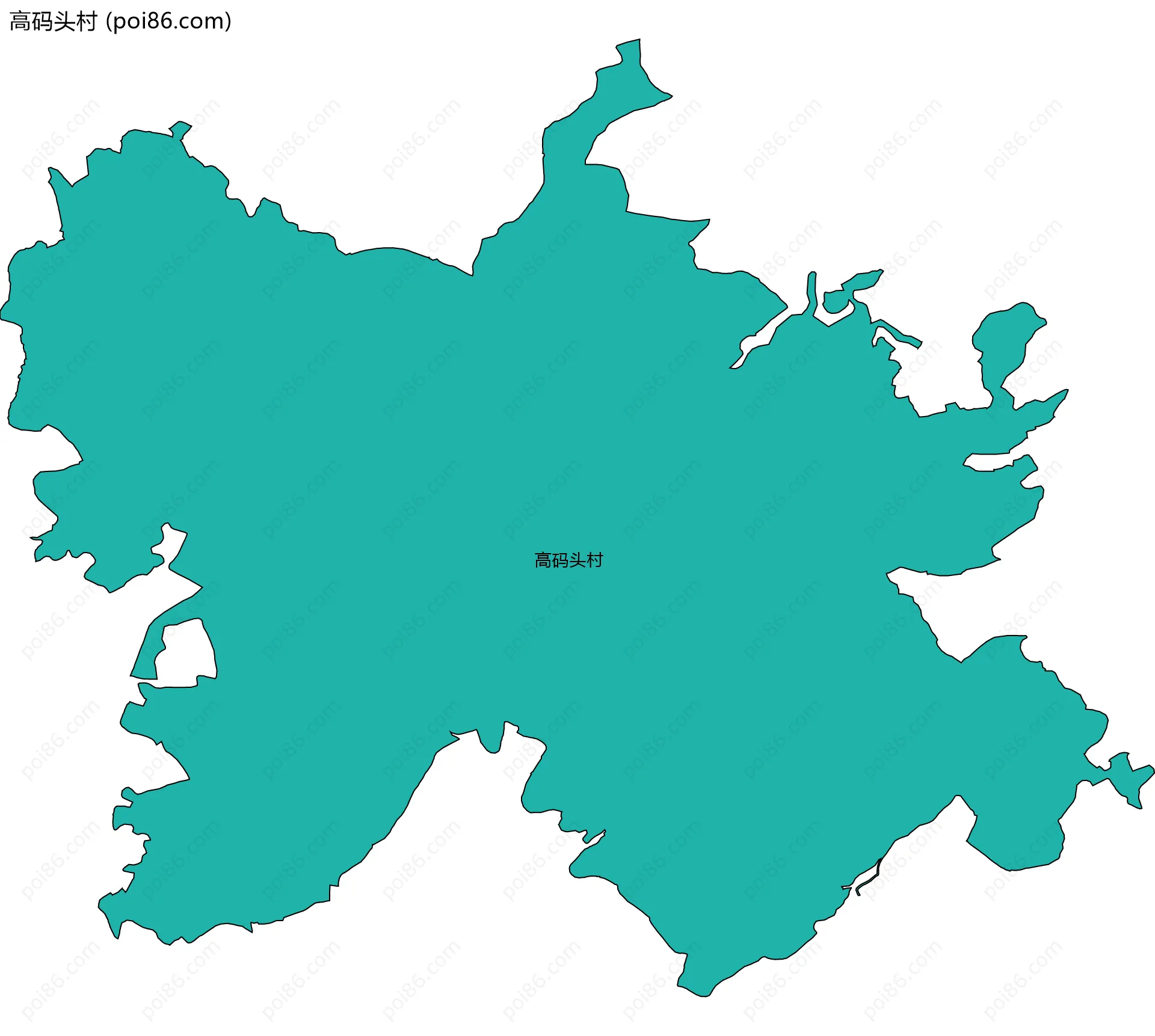 高码头村边界地图