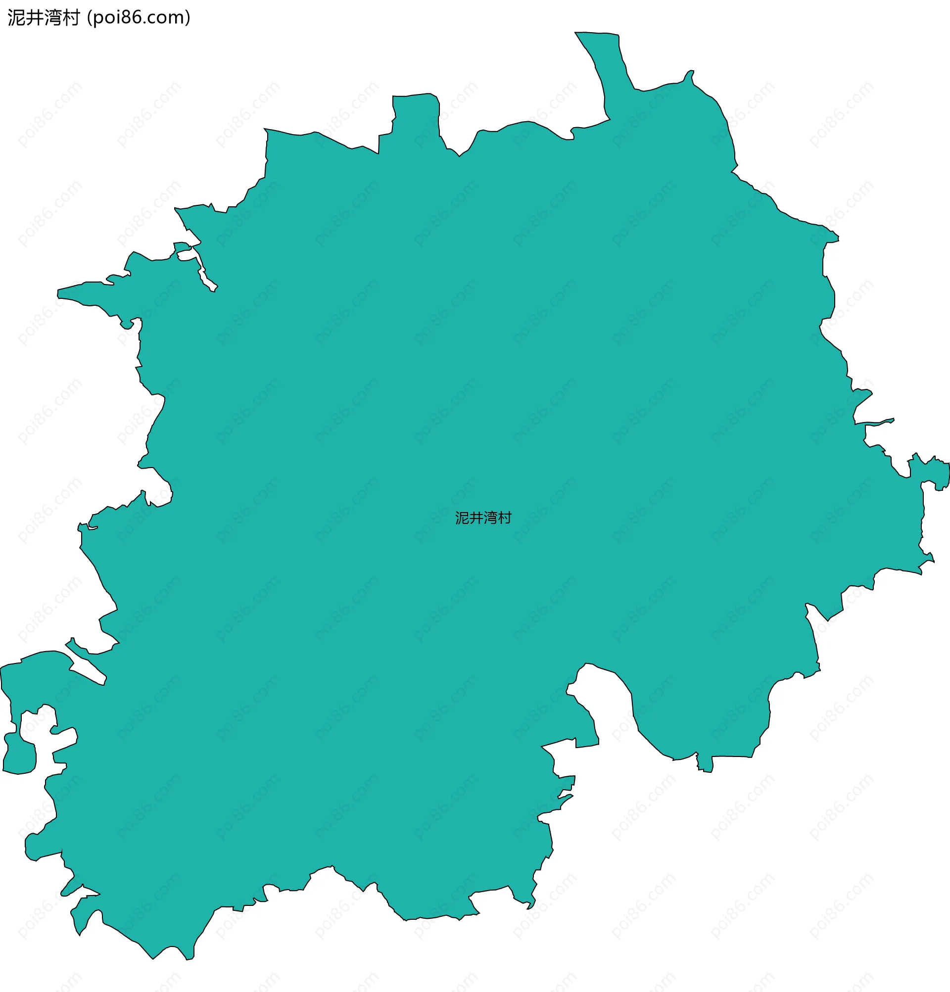 泥井湾村边界地图