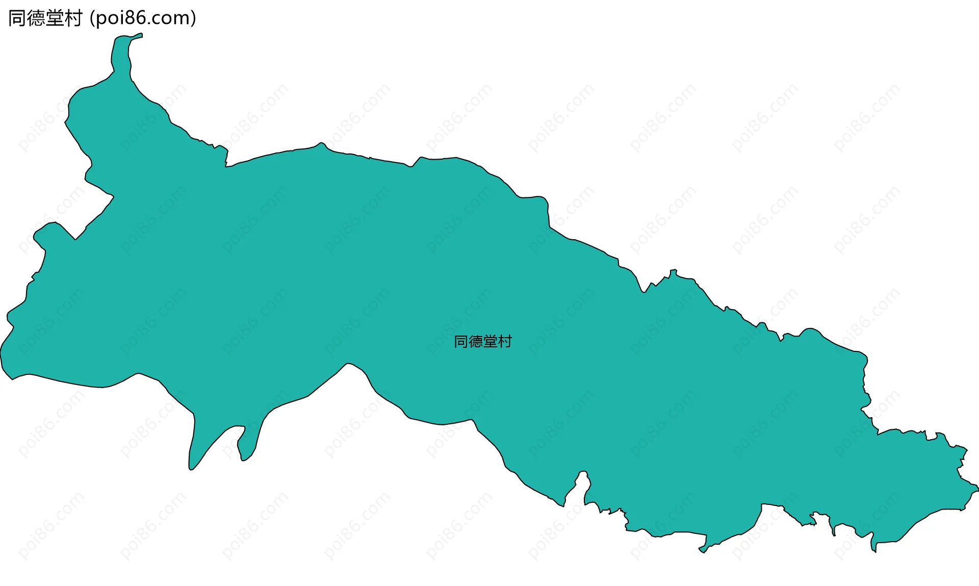 同德堂村边界地图