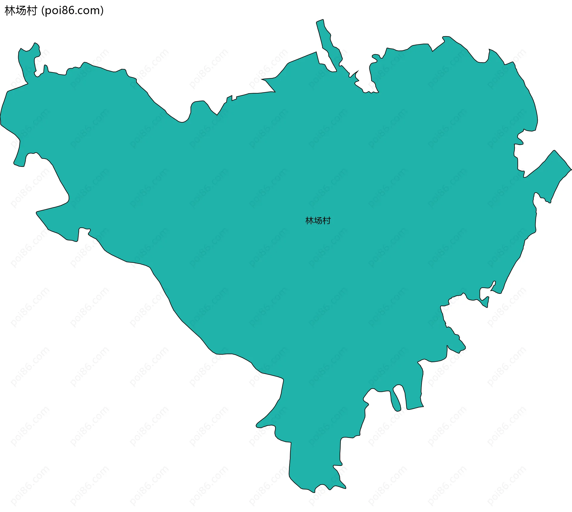 林场村边界地图